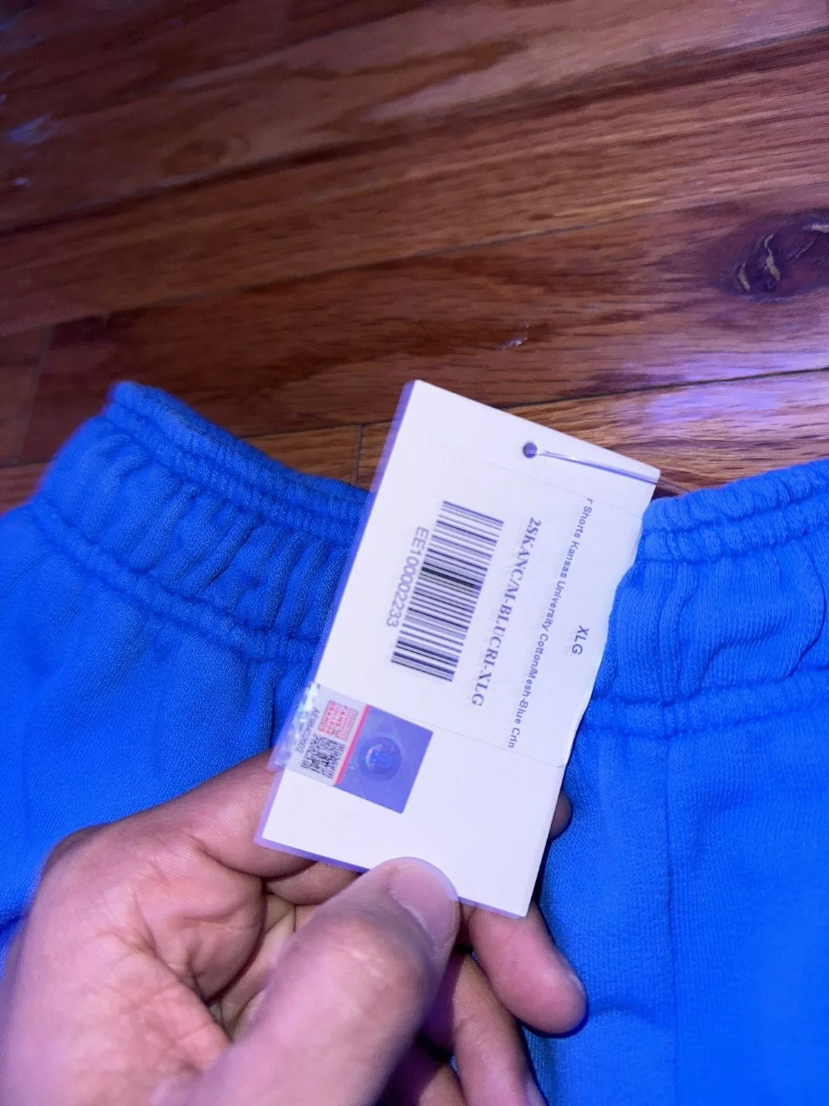 Eric Emanuel Shorts Eric Emanuel × NCAA Eric Emanuel EE Double Layer Kansas Jayhawks Shorts SZ XL Blue