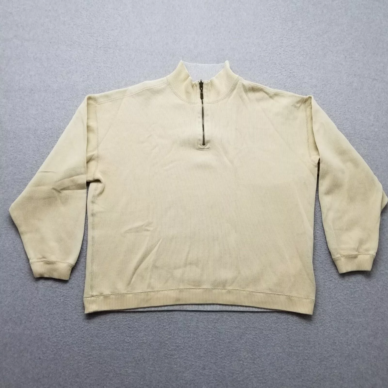 Tommy Bahama Sweatshirts Hoodies Tommy Bahama Sweater 2XL Long Sleeve Pullover Mock Neck Zip Brown