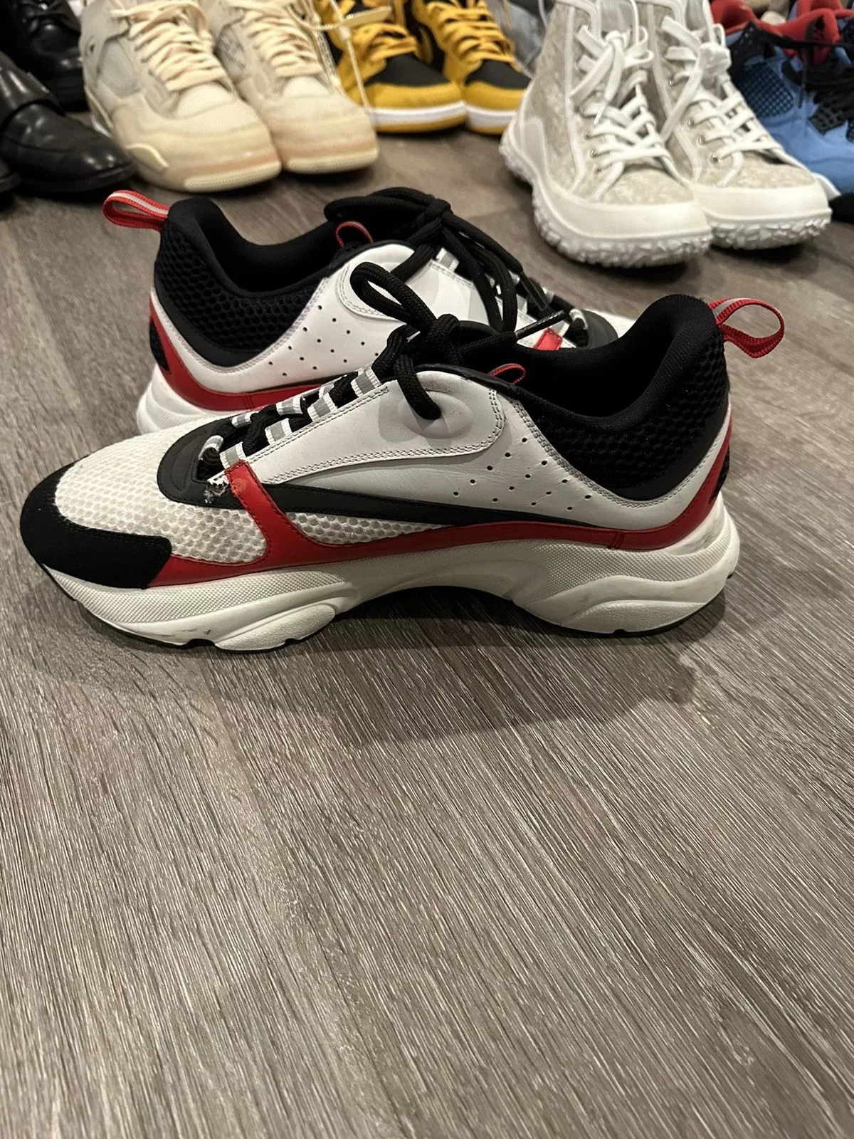 Dior Low Top Sneakers Dior Runners B22 White/Red