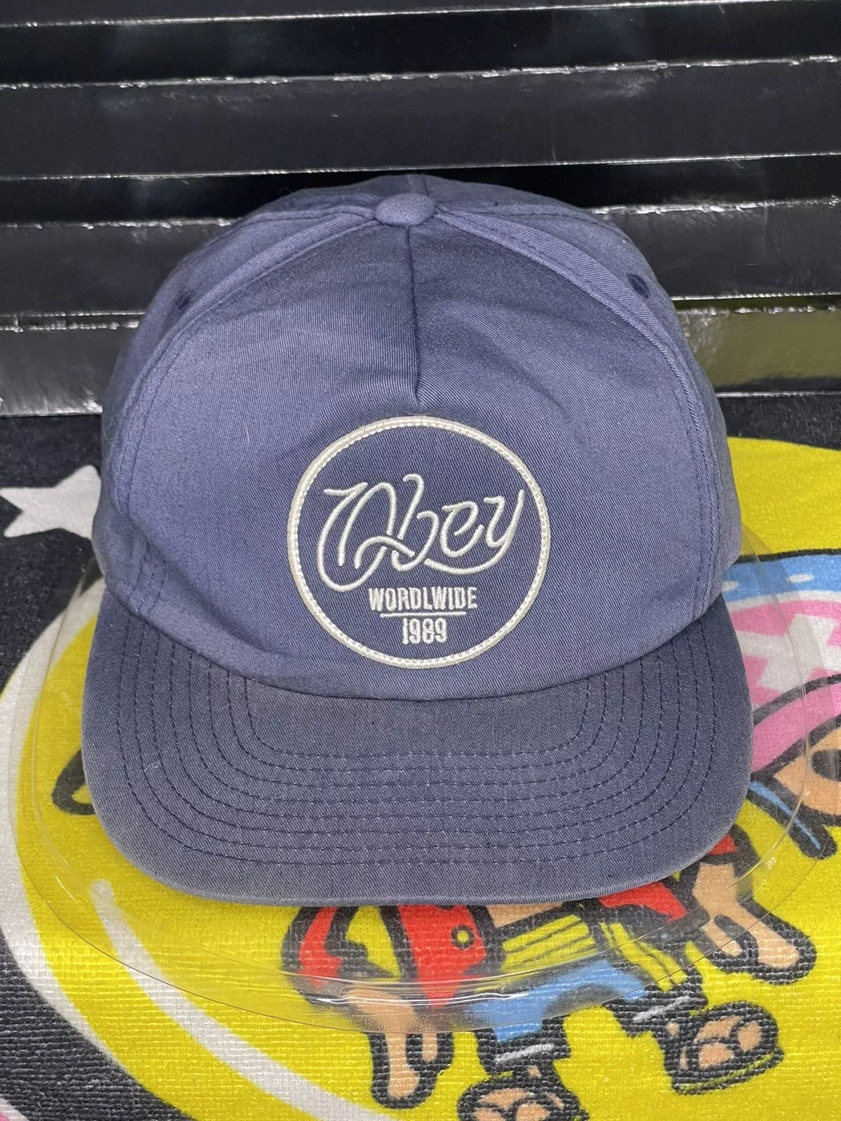 Obey Hats OBEY HAT BLUE LEATHER STRAP