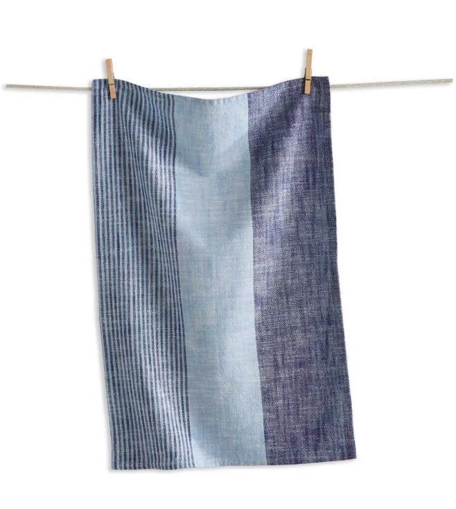 Baha Stripe Dishtowel Blue