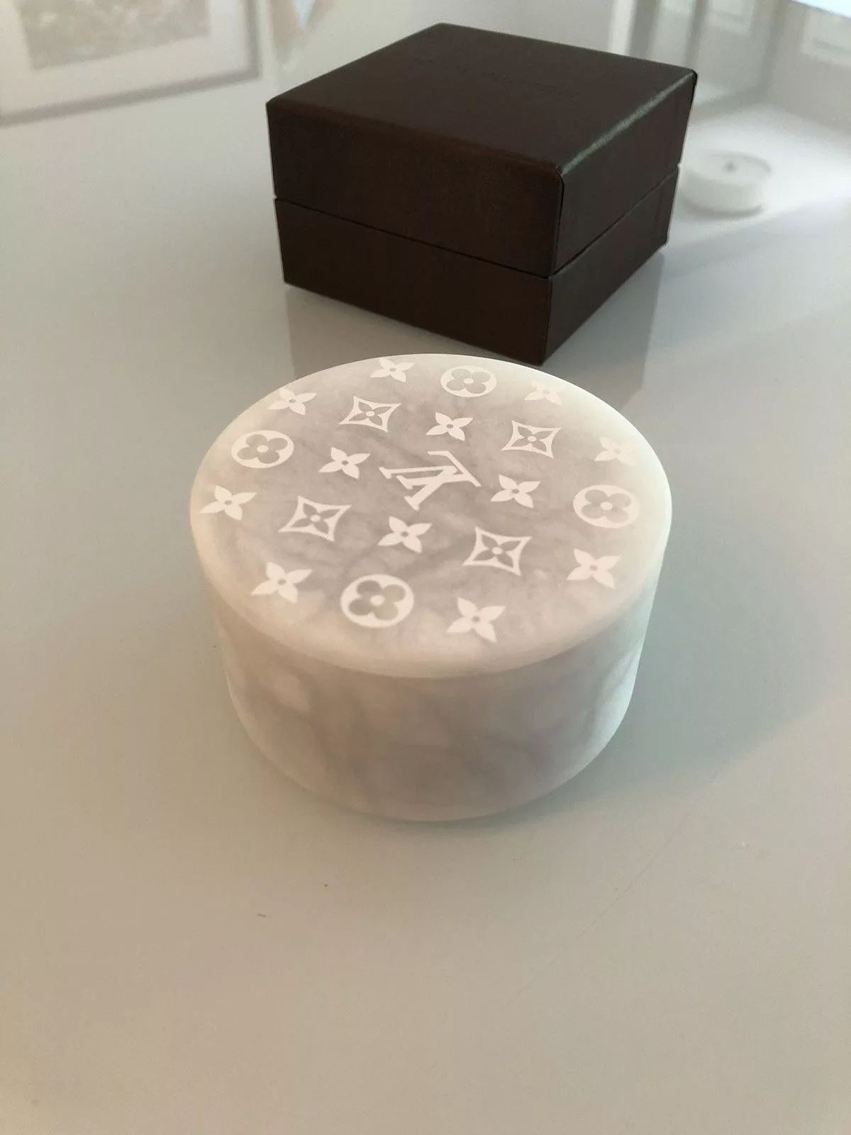 Louis Vuitton Miscellaneous Louis Vuitton Alabaster Monogram Stone Case White