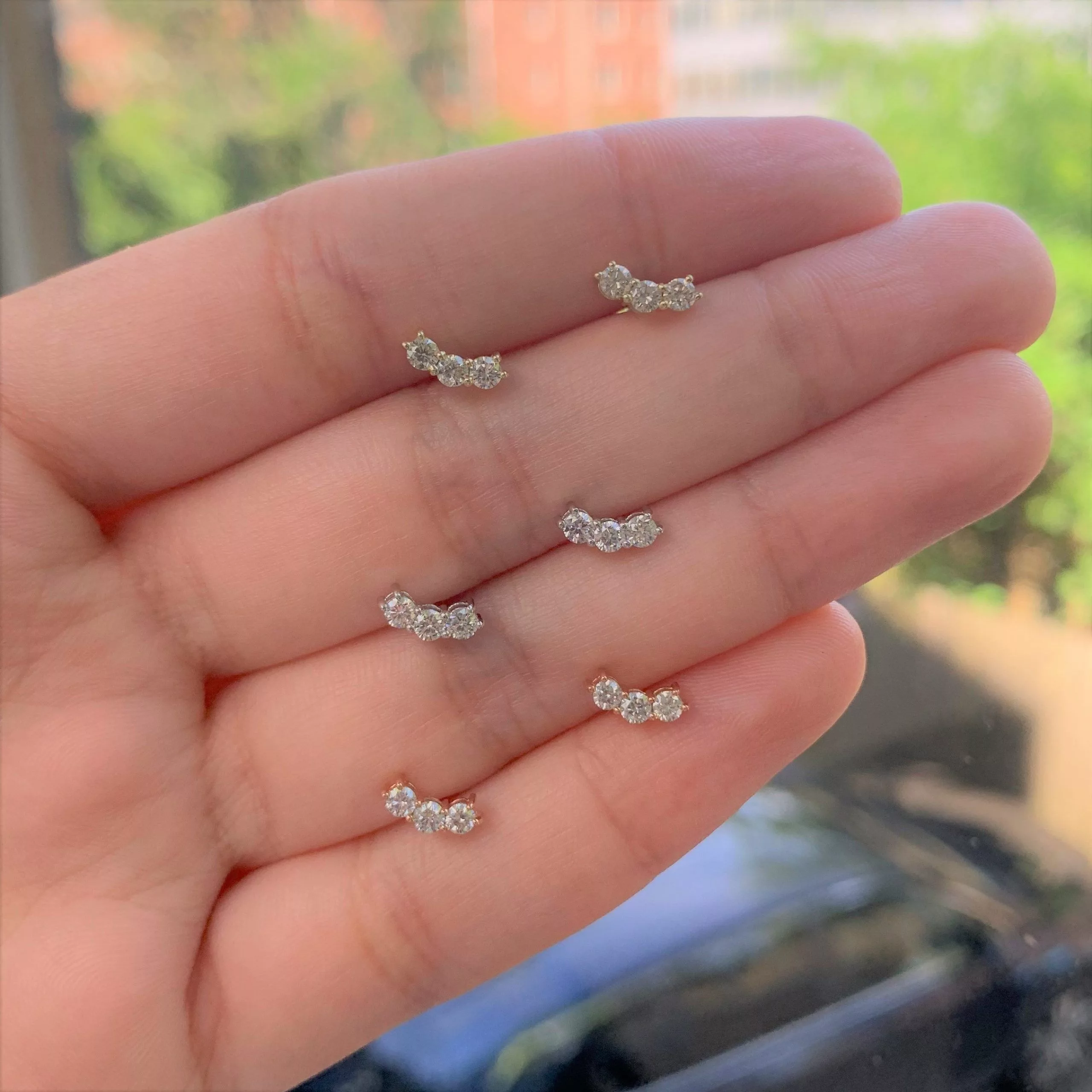 Other Rings Other 14k Yellow Gold & Diamond Stud Earrings