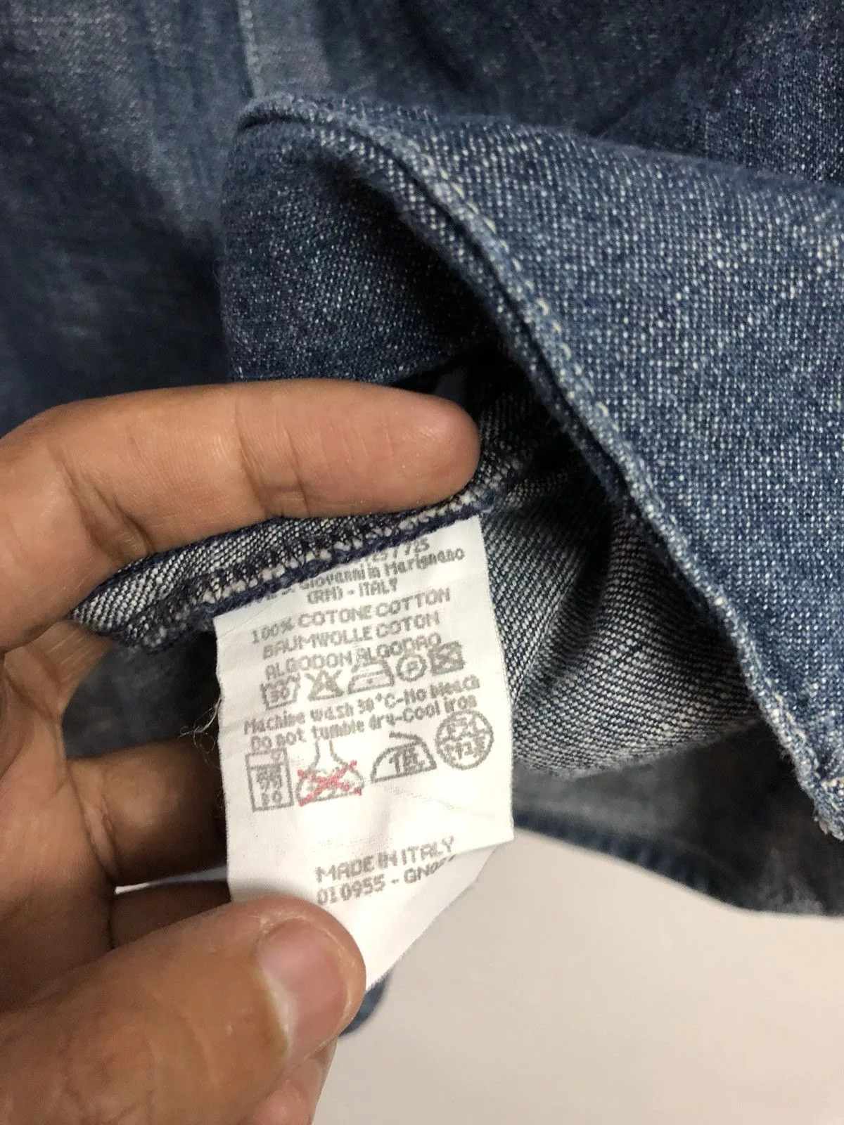 Iceberg Shirts Button Ups ICEBERG Denim Shirt Icejeans Red