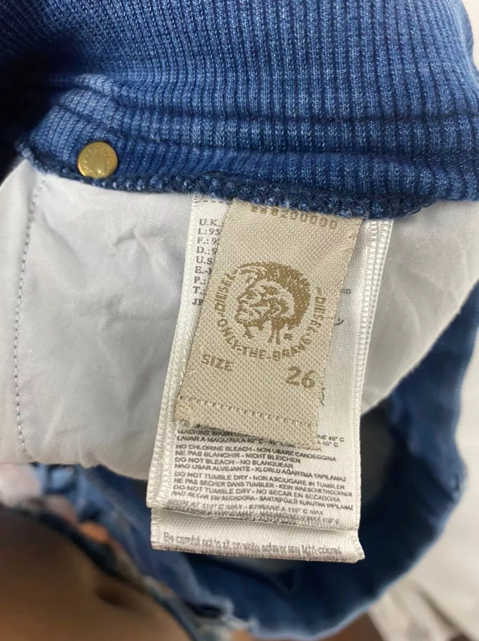 Designer Sweatpants Joggers Designer × Diesel × Other 🔥unisex🔥Diesel patchwork design joggerpants size 26-33 Blue