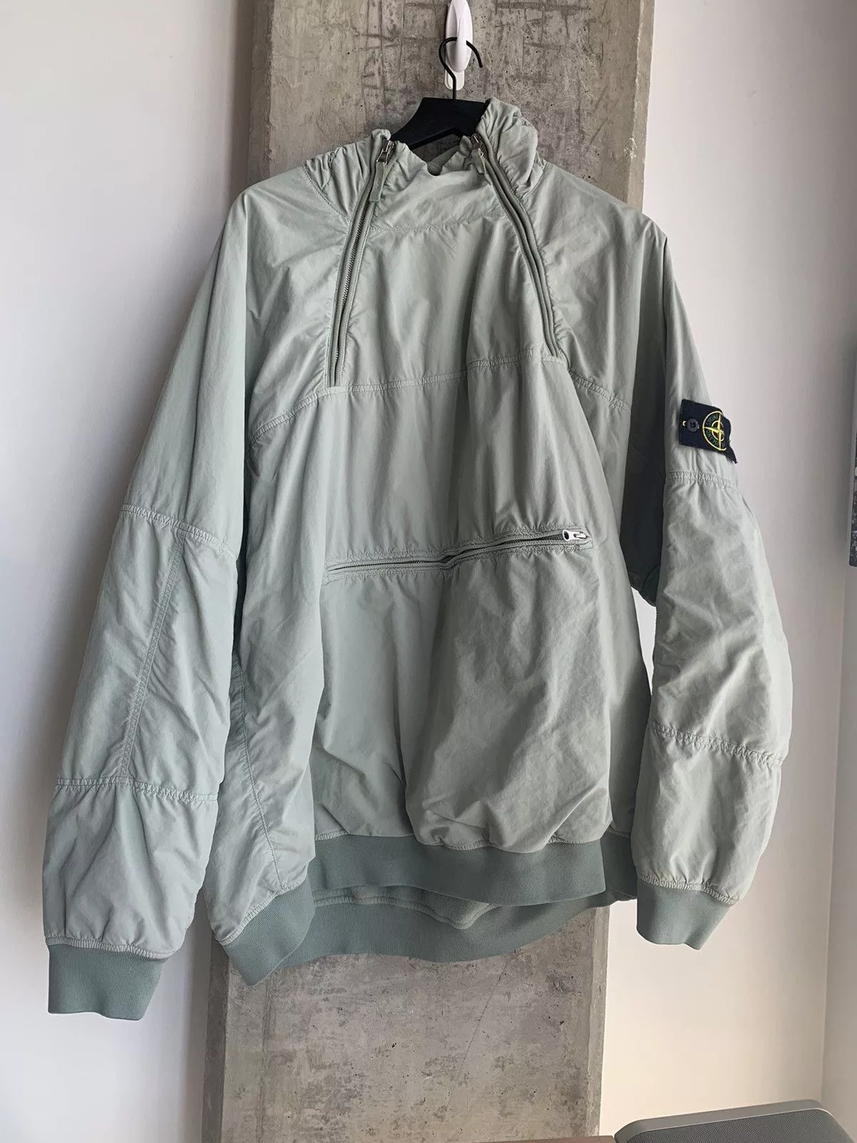 Stone Island Light Jackets Stone Island Anorak Jacket Green