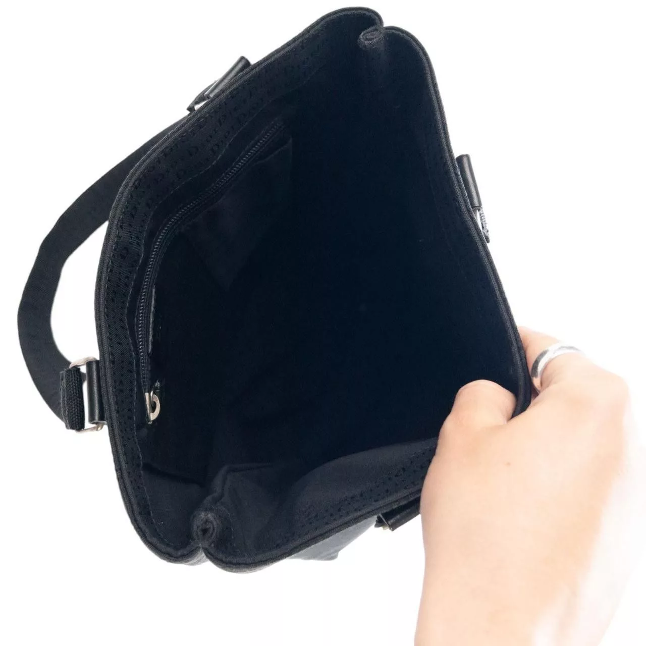 Dior Handle Bags Vintage Dior Monogram Shoulder Bag Black