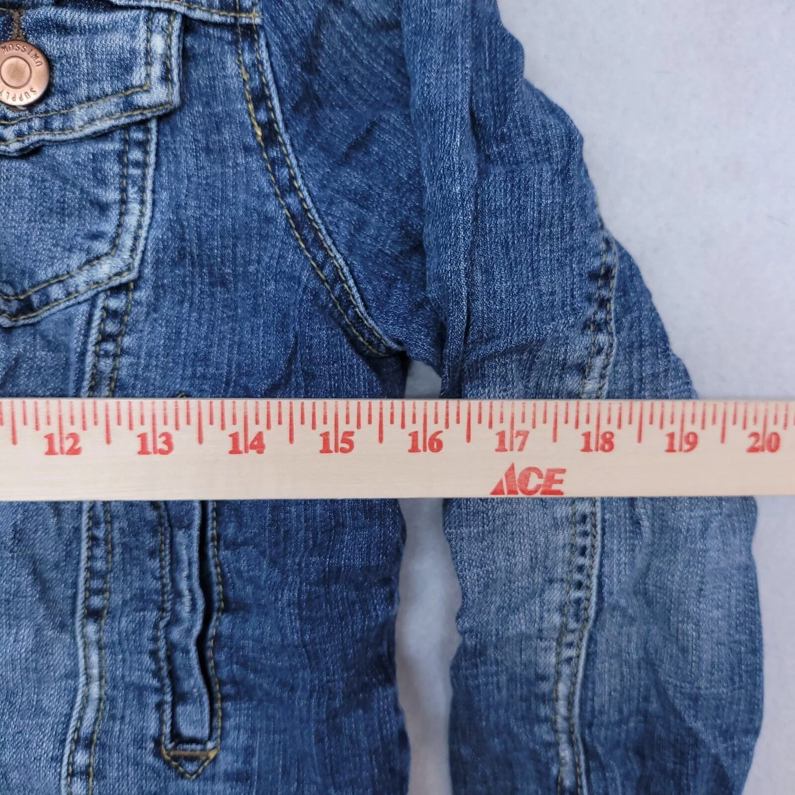 Mossimo Jackets Mossimo Button Up Denim Jean Jacket Womens Size M Blue