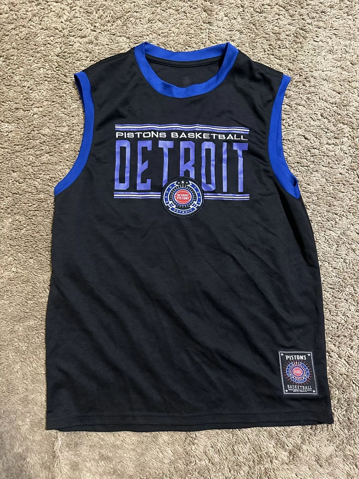 NBA Jerseys NBA × Vintage Vintage NBA Pistons “cunningham” jersey 00s size medium Blue Streetwear