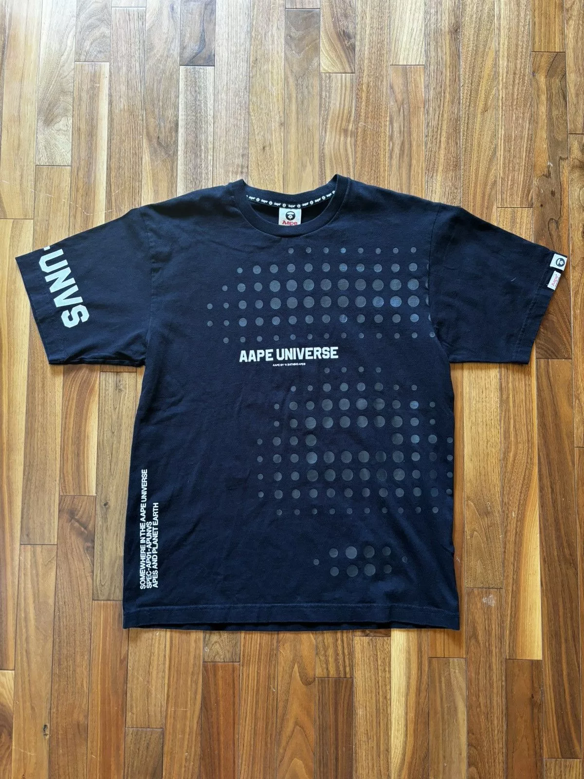 Aape Short Sleeve T Shirts Aape by A Bathing Ape Universe Tee L Black