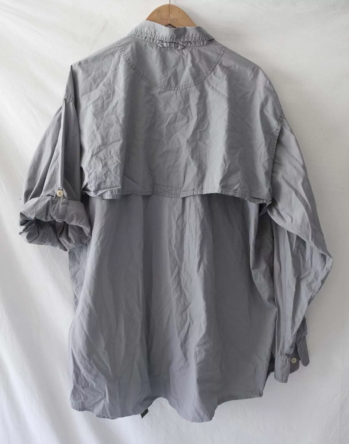 Orvis Shirts Button Ups Orvis Shirt Fishing Safari Gray Size XL