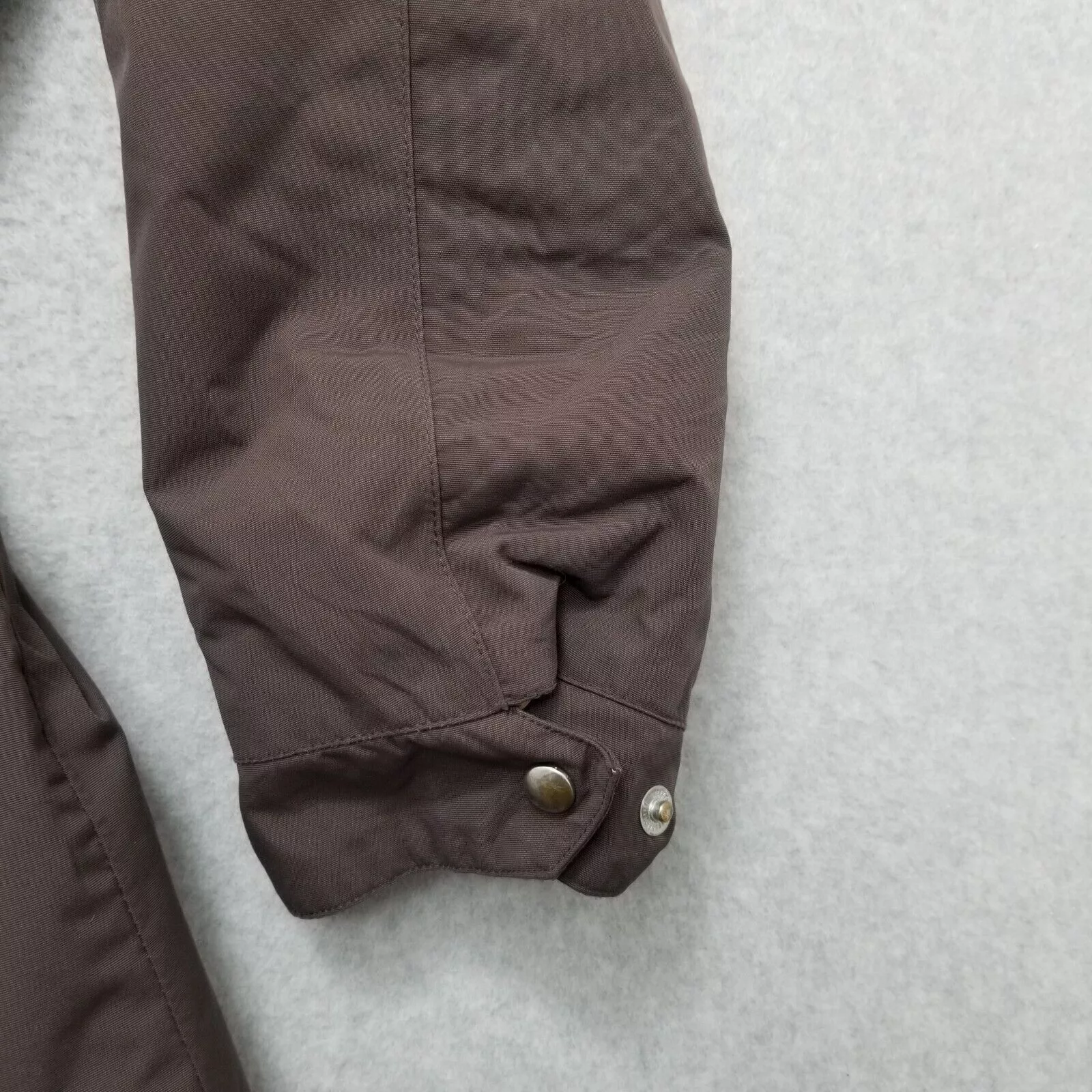 Lands' End Jackets Lands' End Lands End Womens Jacket Large Brown Pockets Full Zip
