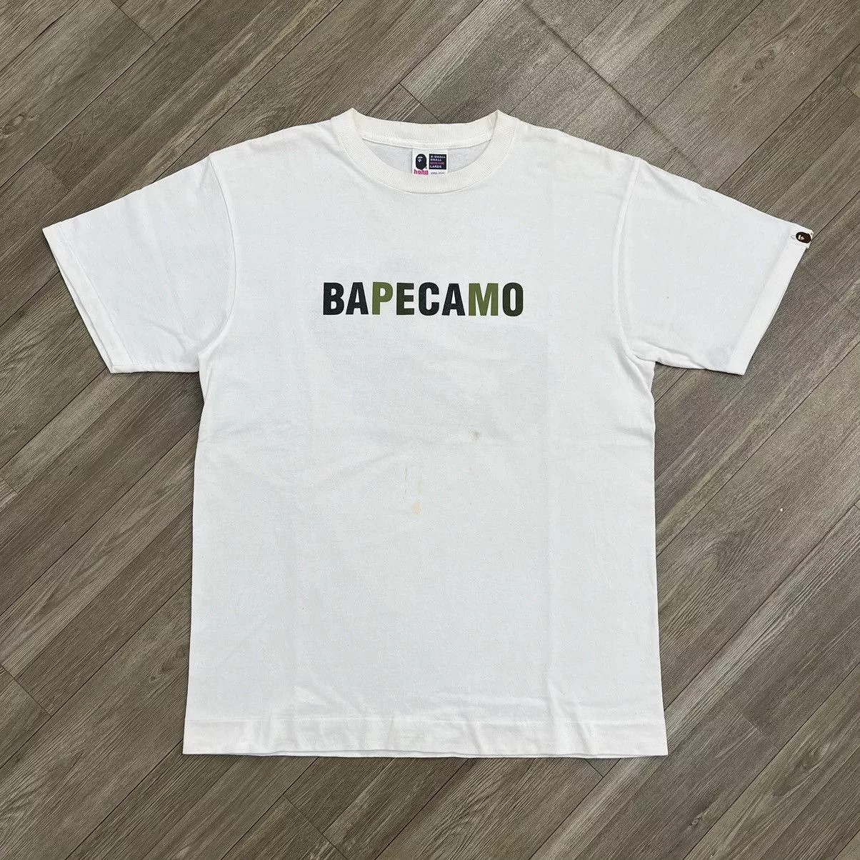 Bape Short Sleeve T Shirts BapeCamo Tee (2006) White
