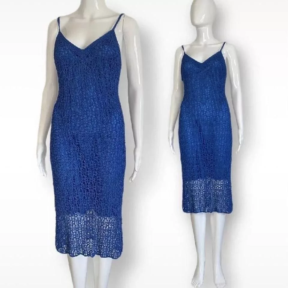 Other Midi Dresses Other Blue Promdress