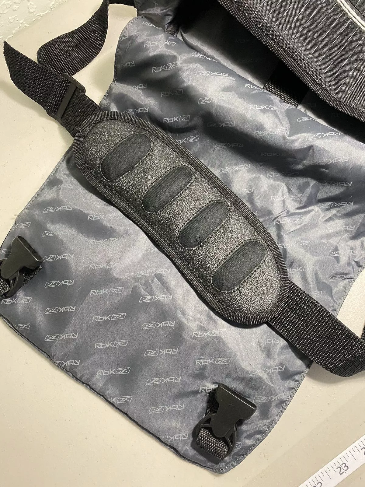 Reebok Bags Luggage Reebok Sling Bag Pin Stripe Black