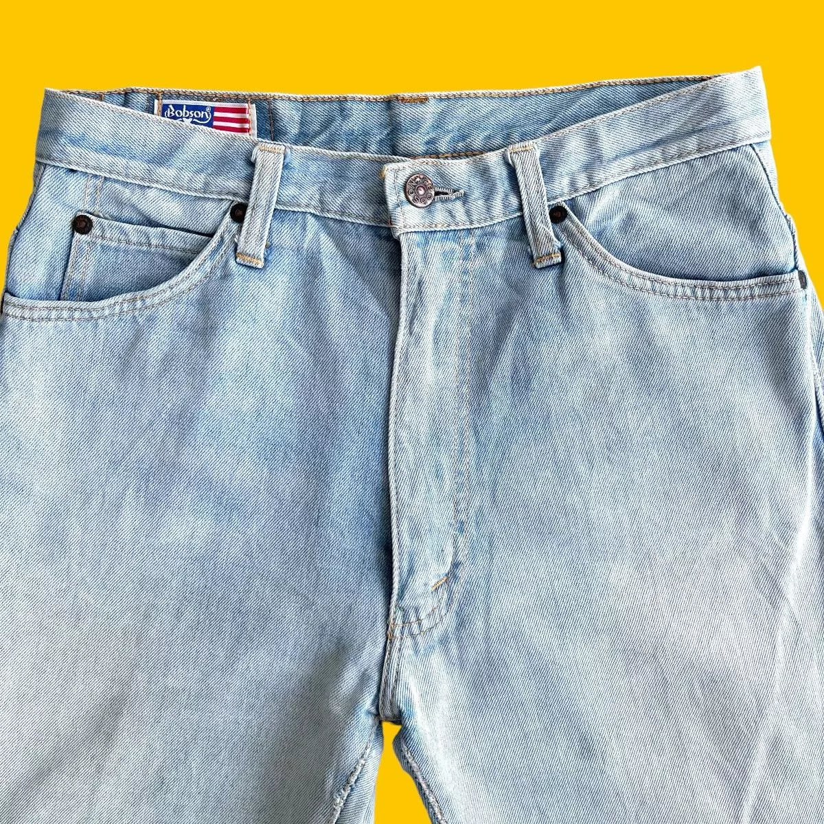 Jean Denim Jean 🔥 Bobson Light Blue Distressed Rusty Denim W29 🔥