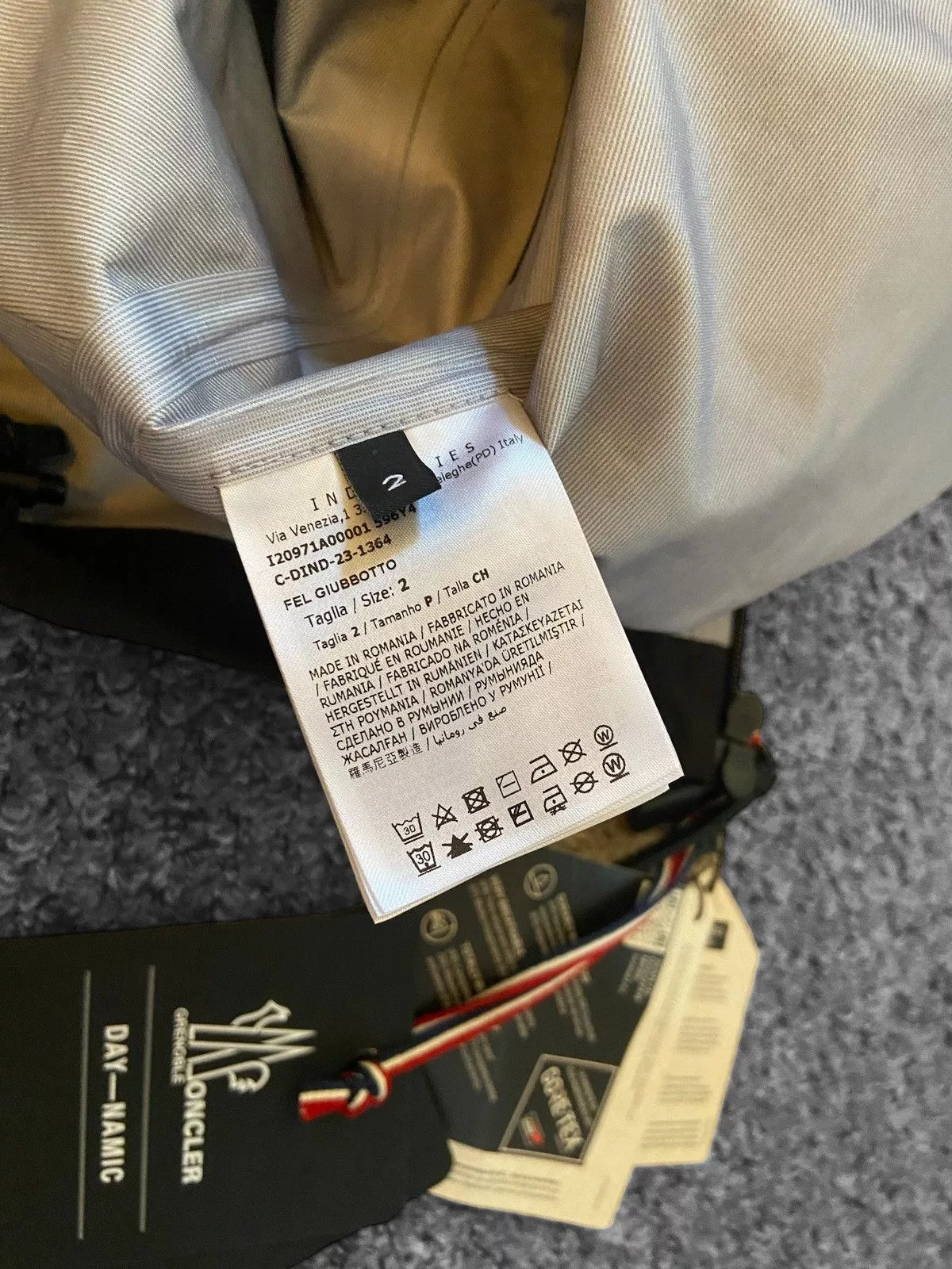 Moncler Light Jackets Moncler Gortex Windbreaker Black