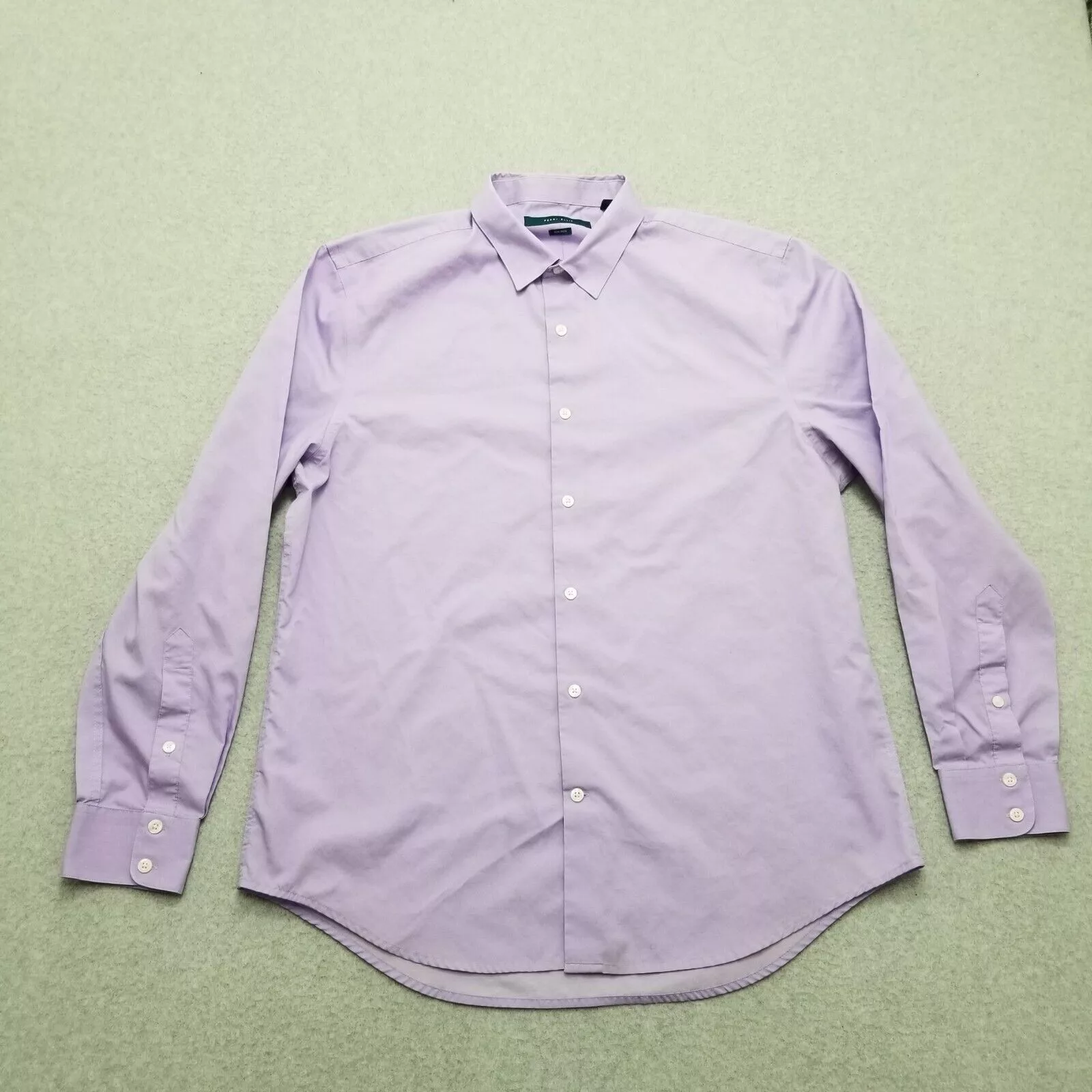 Perry Ellis Shirts Button Ups Perry Ellis Shirt Mens Large Button Up Long Sleeve Casual Purple