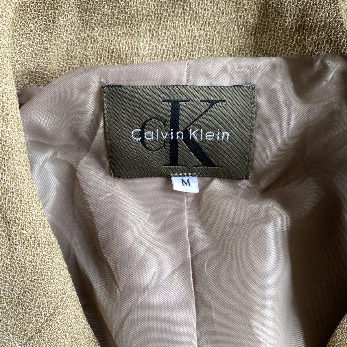 Calvin Klein Light Jackets Calvin Klein × Designer Calvin Klein Double Breasted Blazer Brown