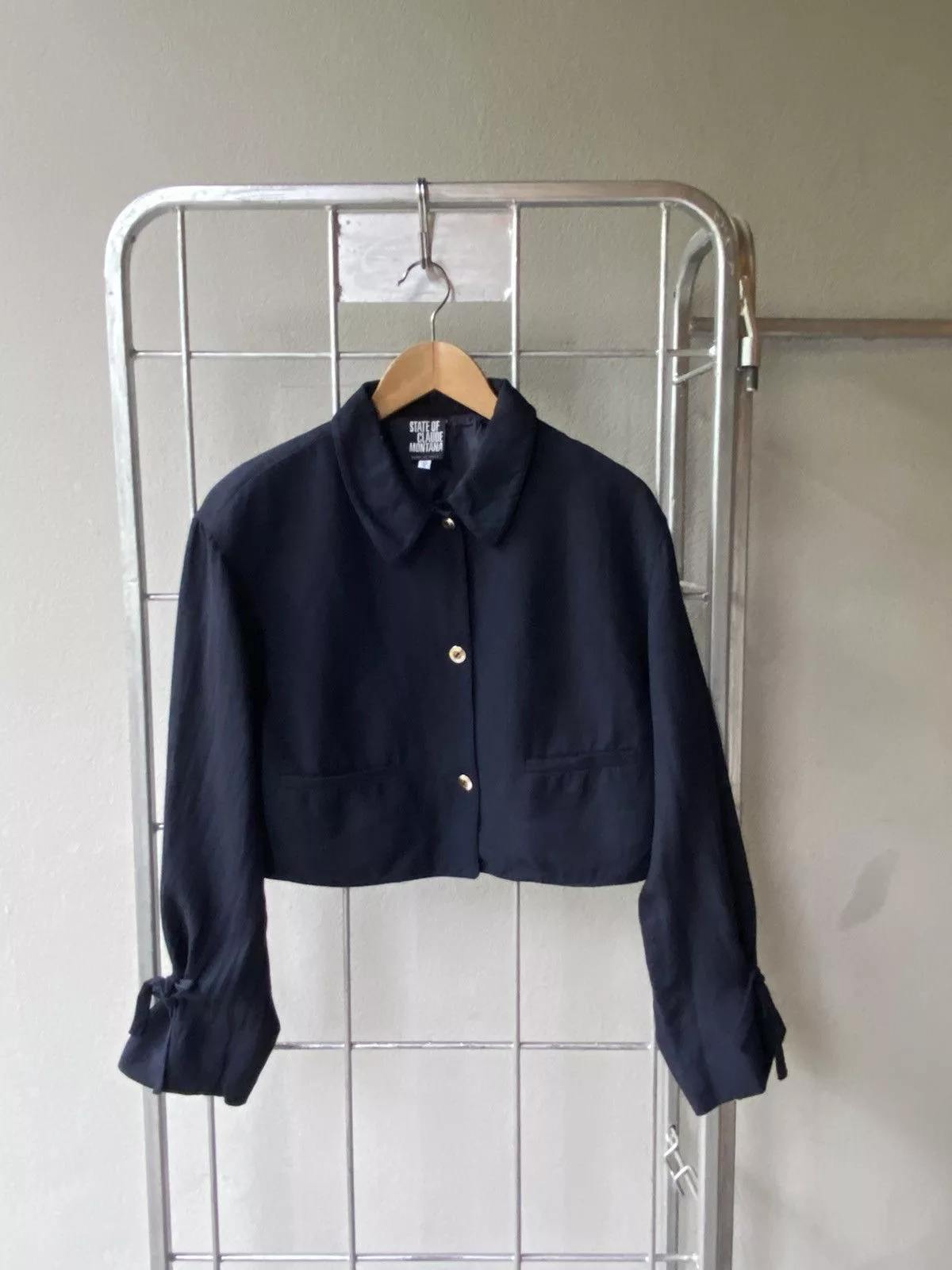 Claude Montana Jackets Claude Montana black crop jacket