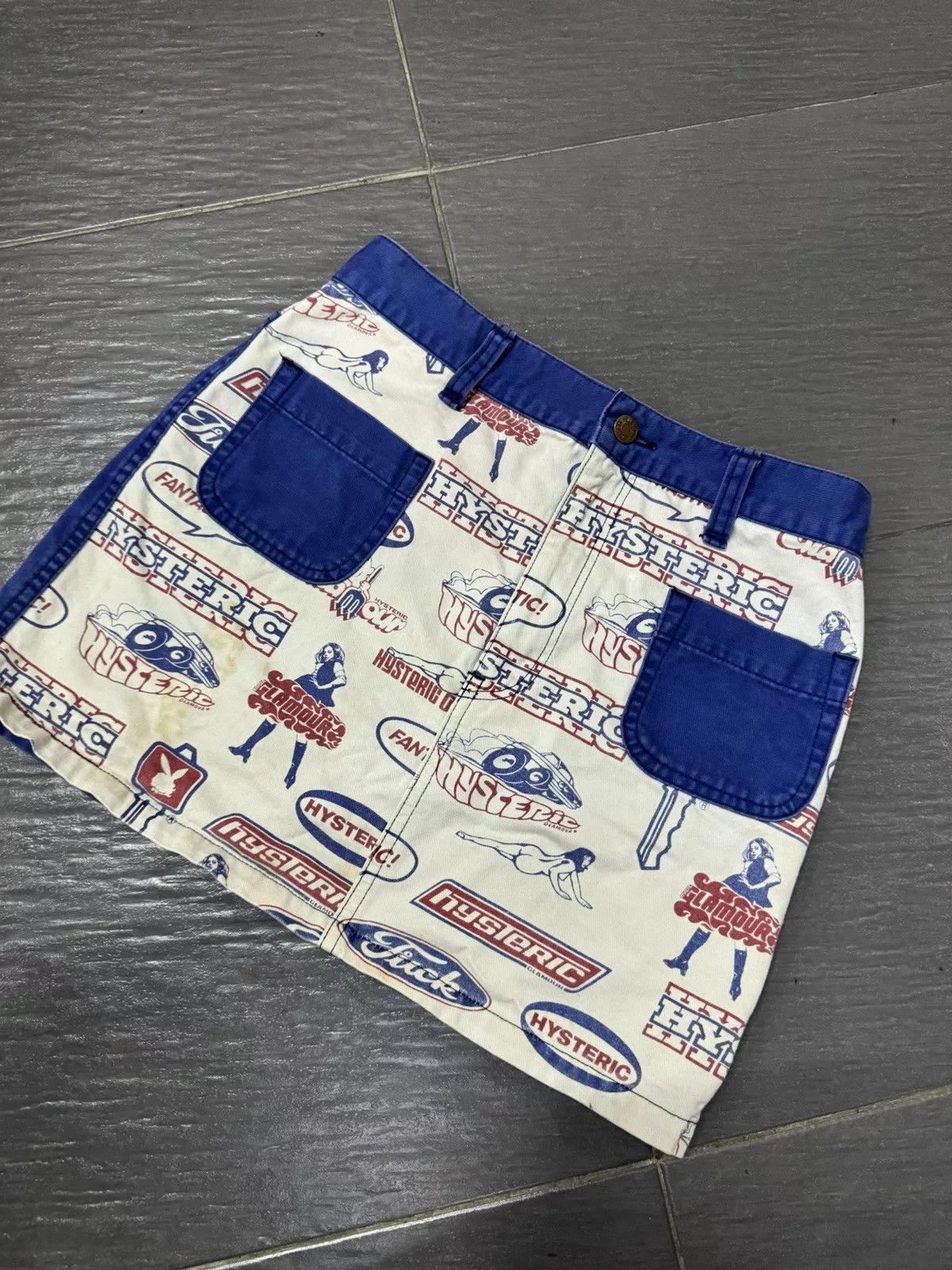 Hysteric Glamour Jeans VINTAGE HYSTERIC GLAMOUR FULL PRINT SKIRT Blue