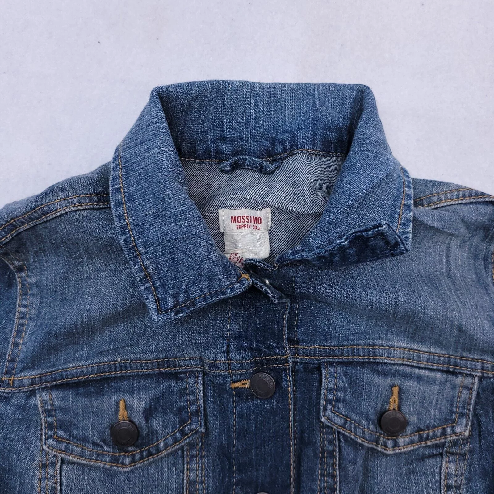Mossimo Blazers Mossimo Casual Button Up Denim Jean Jacket Women Size M Blue