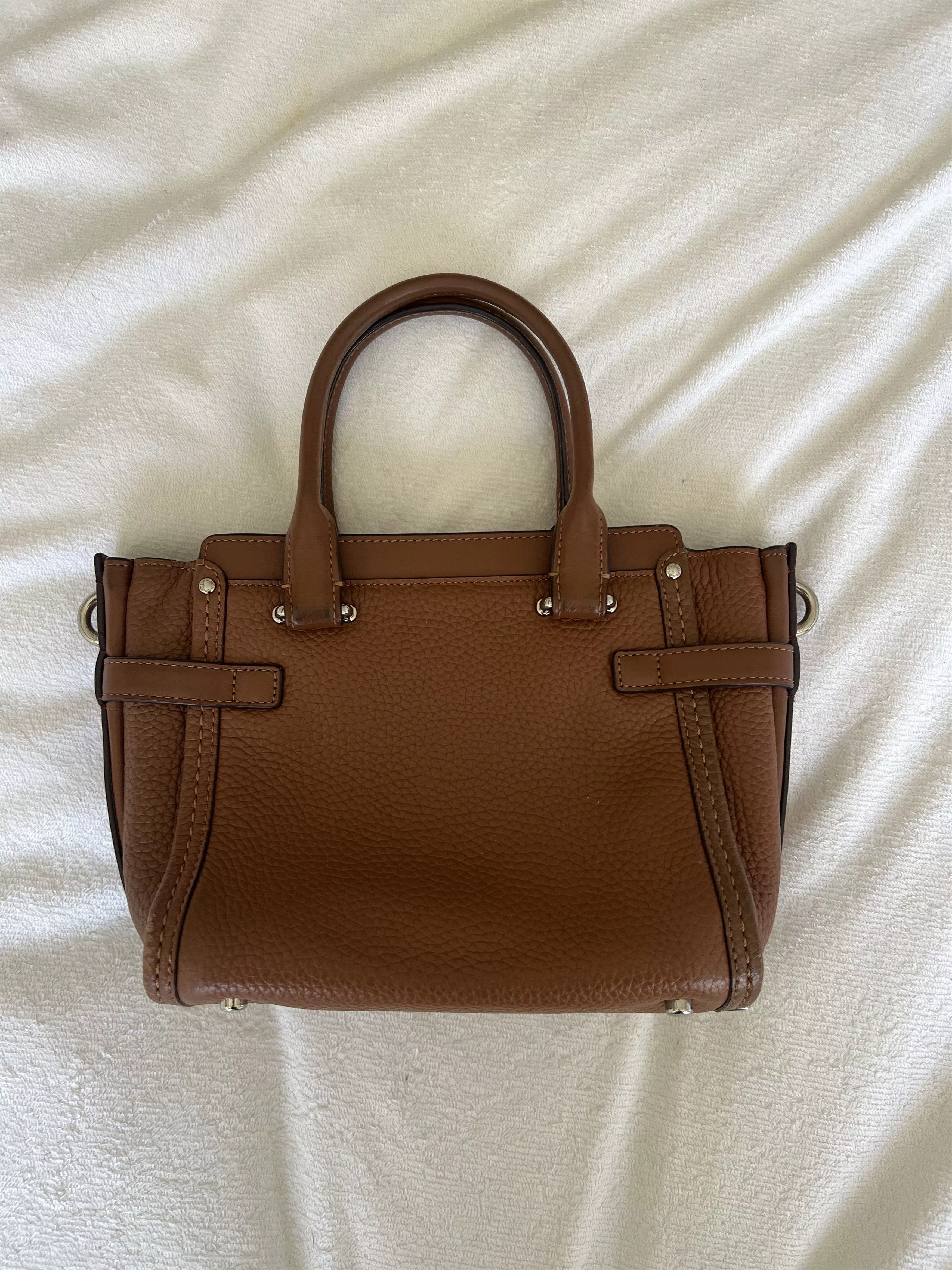 Coach Handle Bags Brown Leather Top Handle Coach Purse
