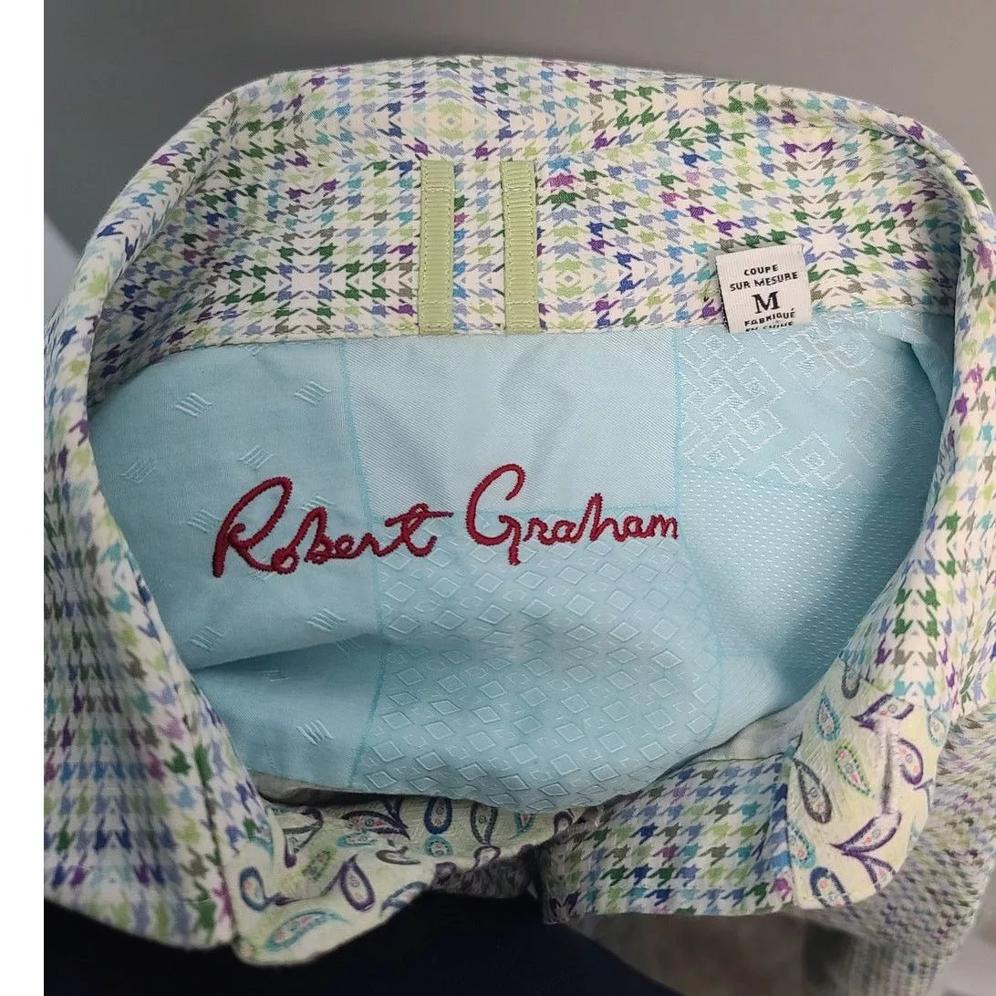 Robert Graham Shirts Button Ups Robert Graham Multi color Geometrical Print Button Shirt