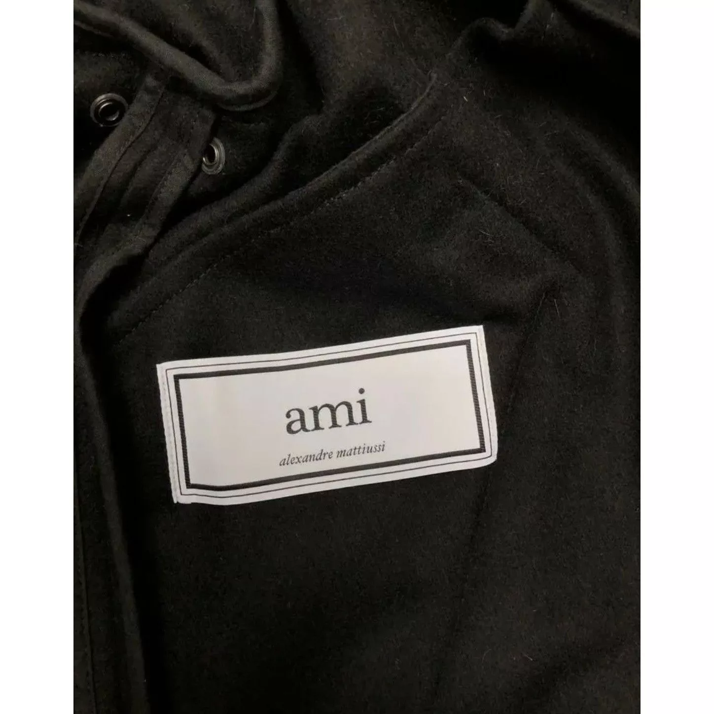AMI Bombers AMI Black Wool Jacket