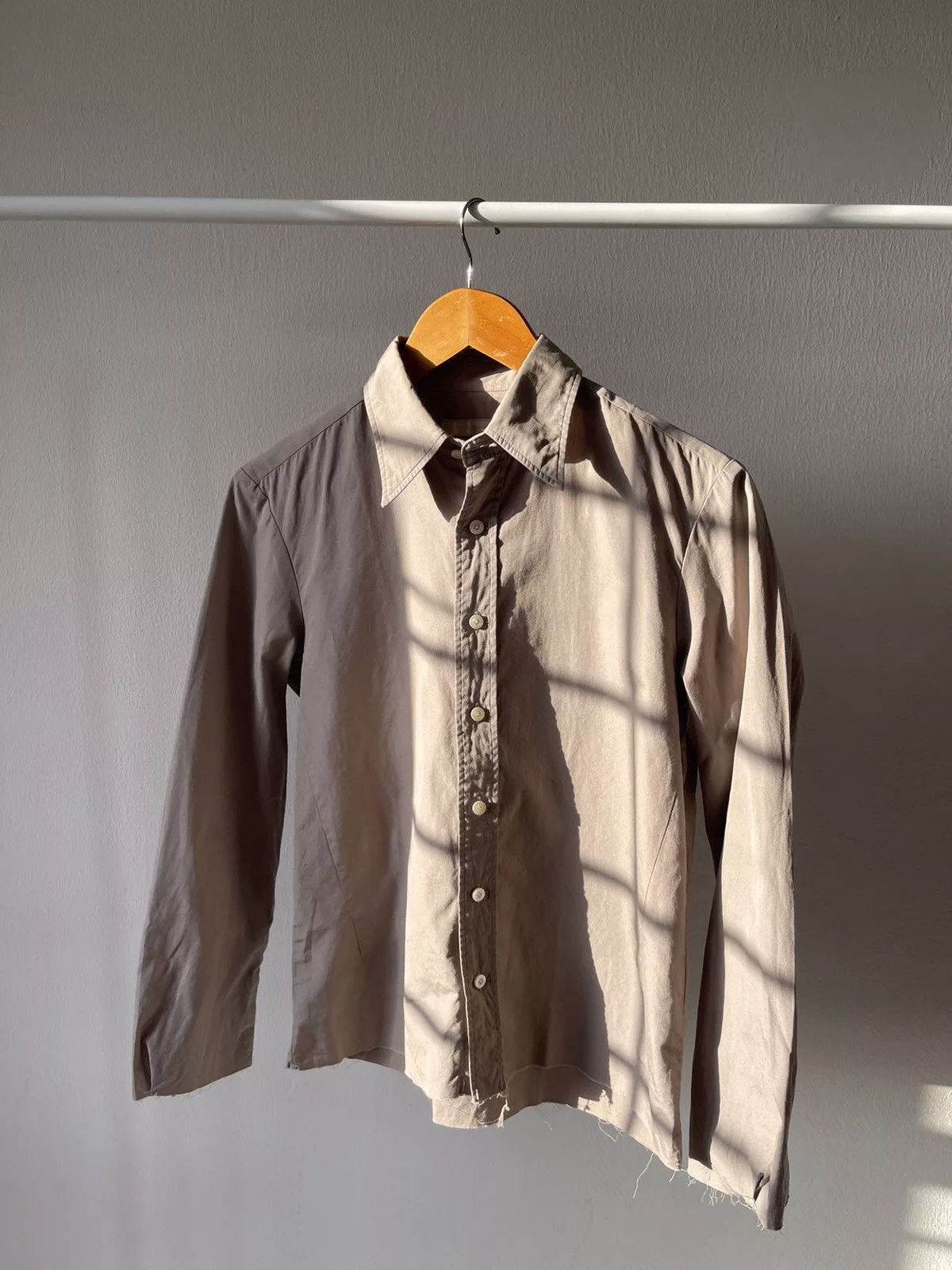 Number (N)ine Shirts Button Ups Number (N)ine × Takahiromiyashita The Soloist. 2001 Number Nine Knight Cropped Shirt Brown