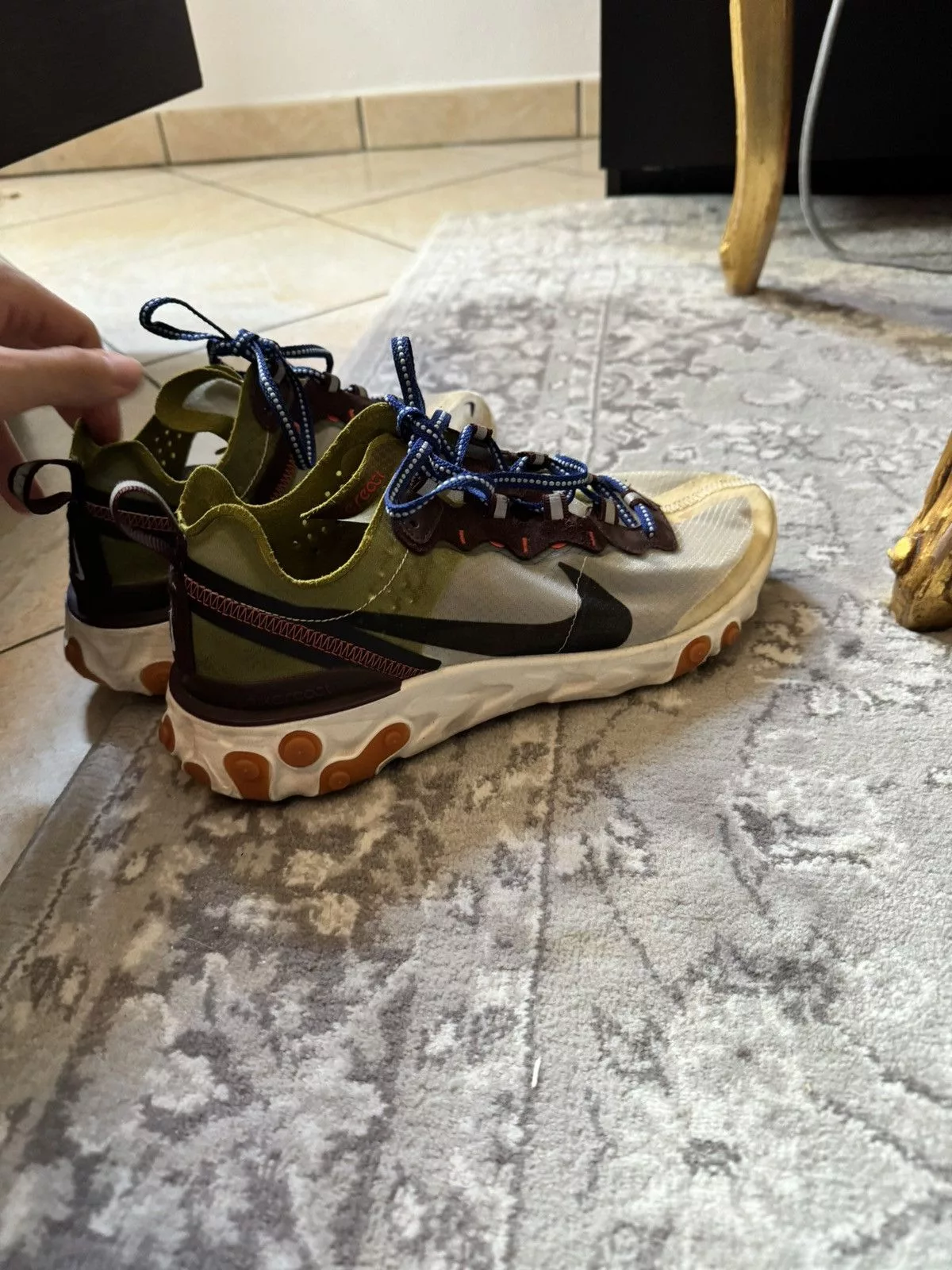 Nike Low Top Sneakers Nike React Element 87 Green