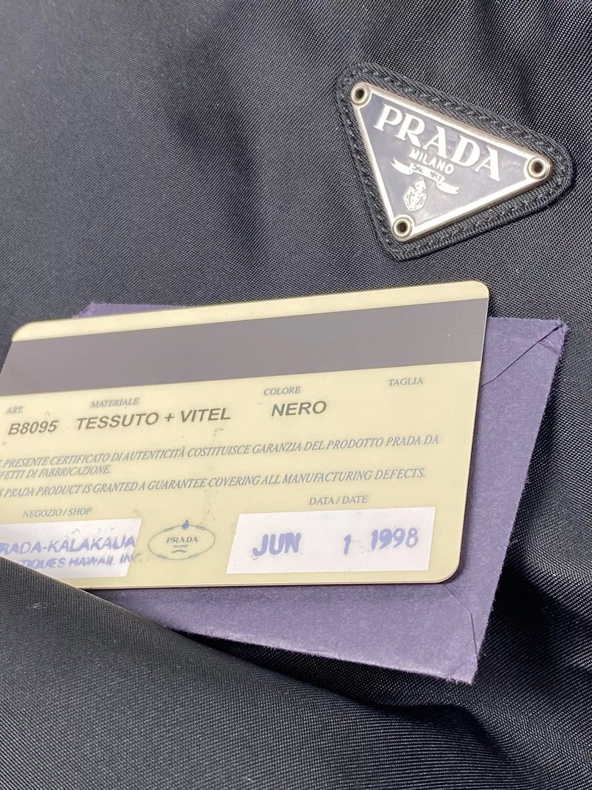 Prada Shoulder Bags Prada Tessuto Nero Nylon Hand Bag Black