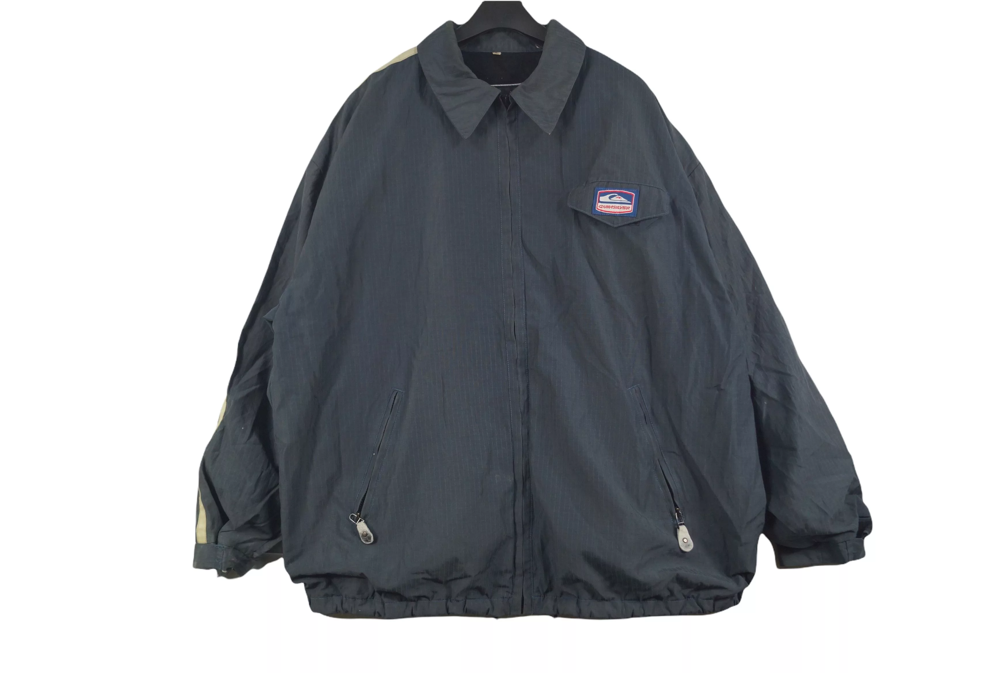 Quicksilver Raincoats Vintage Quicksilver Jacket Zipper Blue