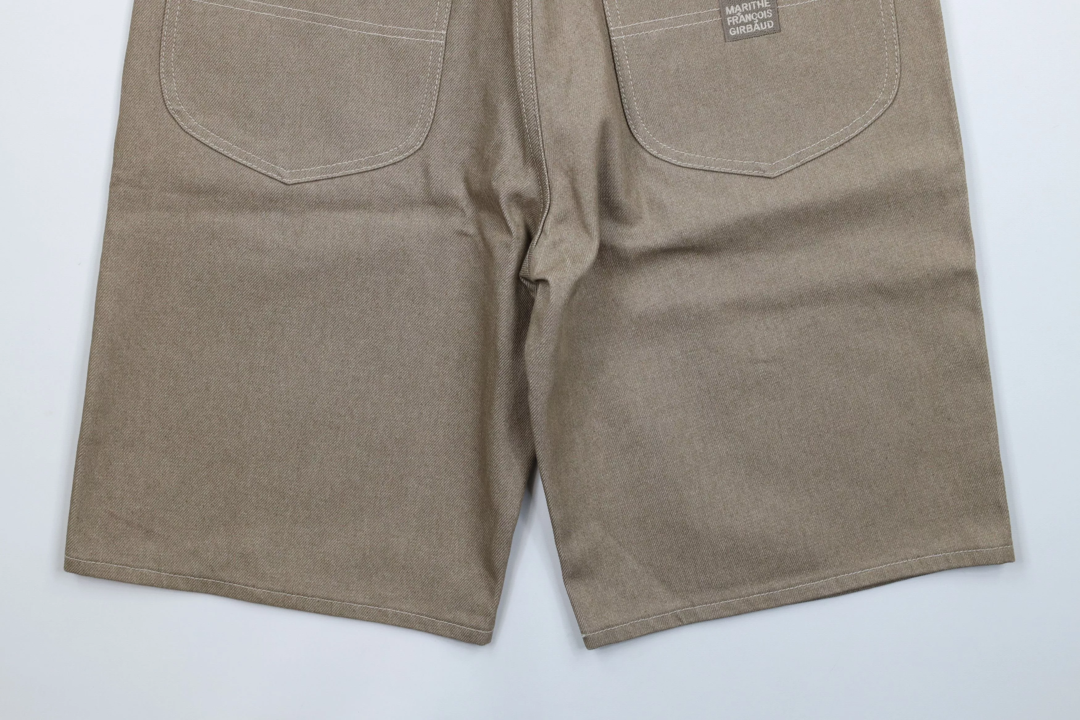 Marithe + Francois Girbaud Shorts Marithe + Francois Girbaud × Vintage NOS Vintage 90s Marithe Francois Girbaud Denim Jean Shorts Beige