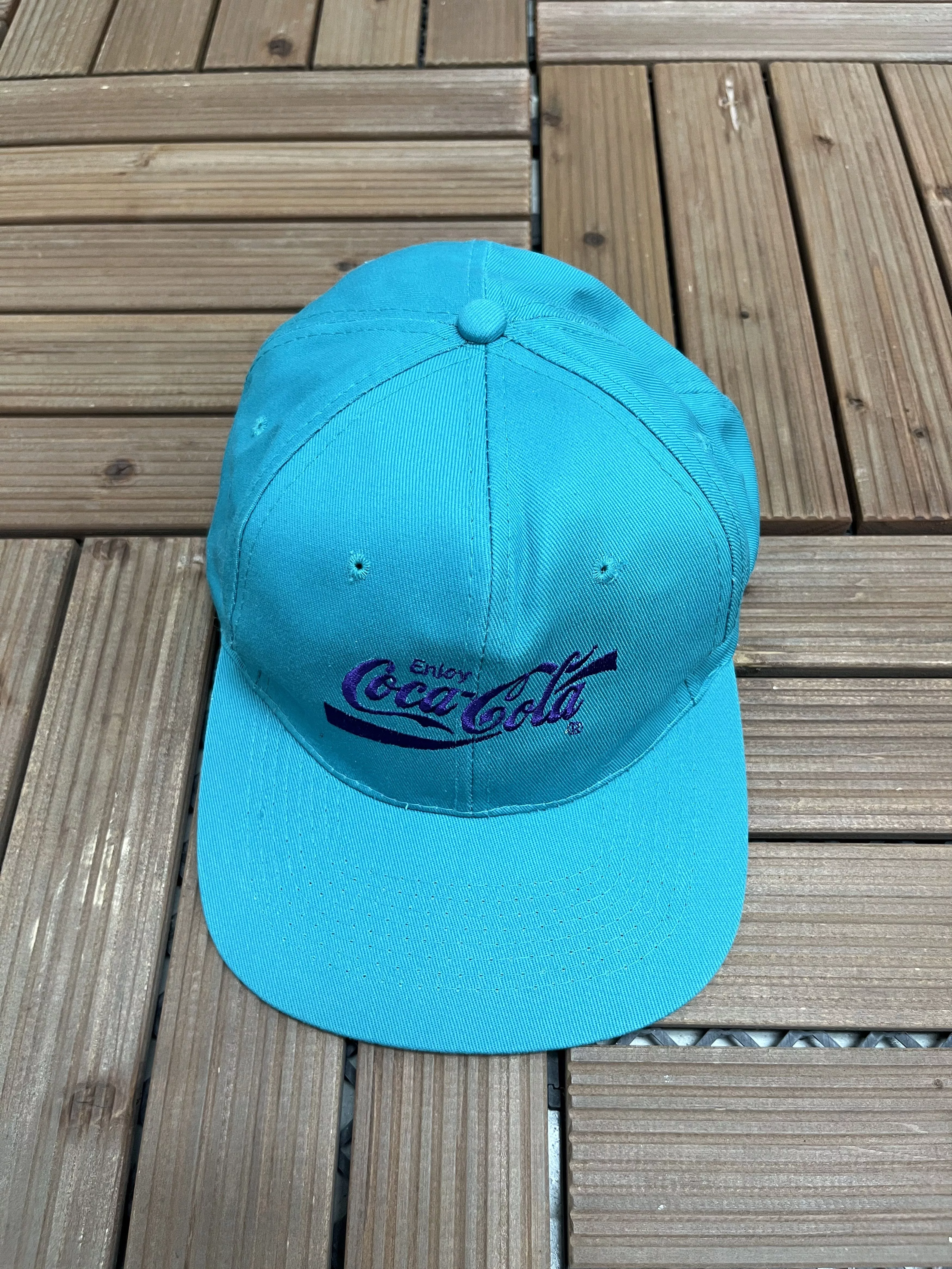 Vintage Hats Coca-Cola Embroidered Vintage Snap Back Hat Blue