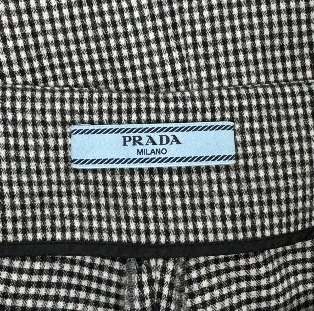 Prada Pants Prada Wool Dress Pants Glen Check size 42 Gray