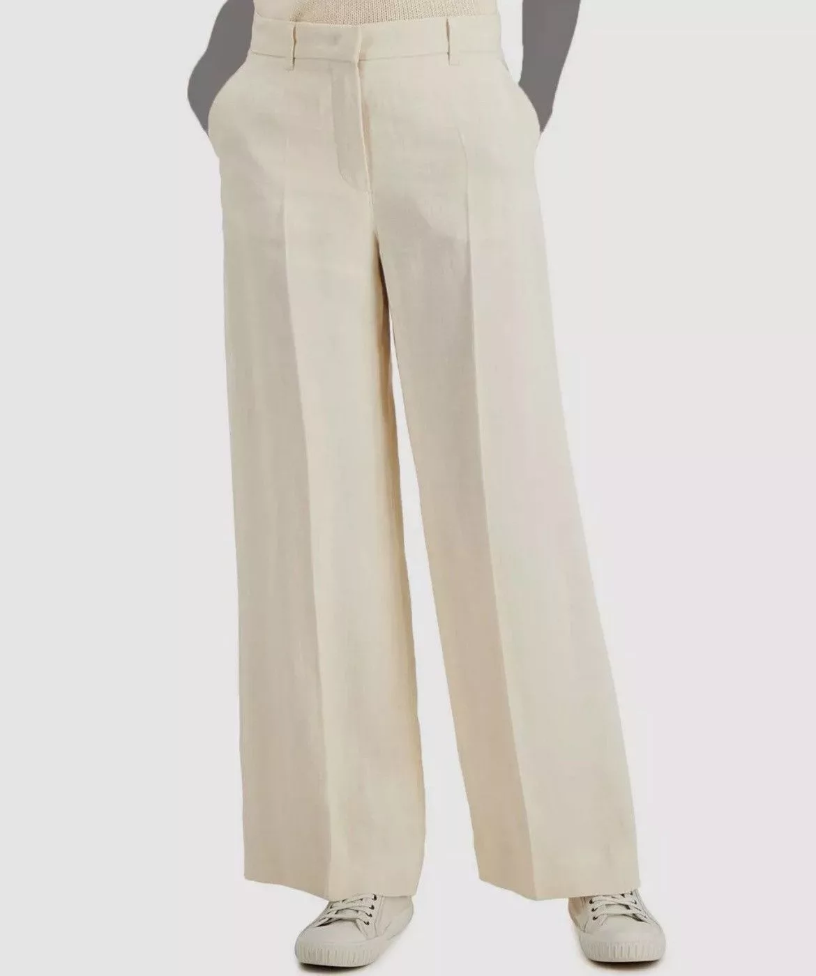 Max Mara Pants Max Mara × Weekend Max Mara Linen pants Max Mara Weekend old joggers chinos WIDE LEG W3 Multi Vintage