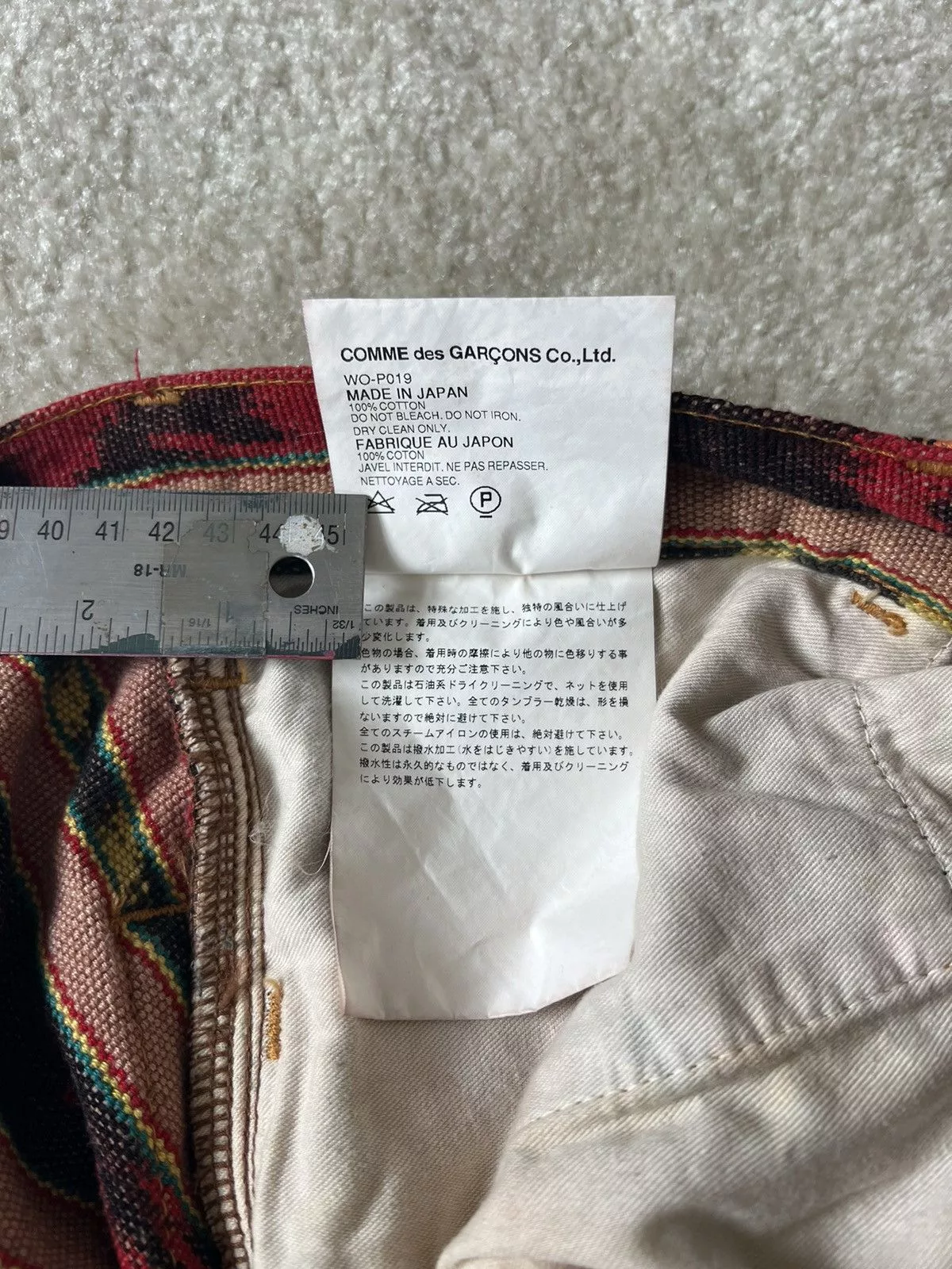 Junya Watanabe Casual Pants SS 2005 Junya Watanabe Patchwork Scraps Mountaineering Pants Red