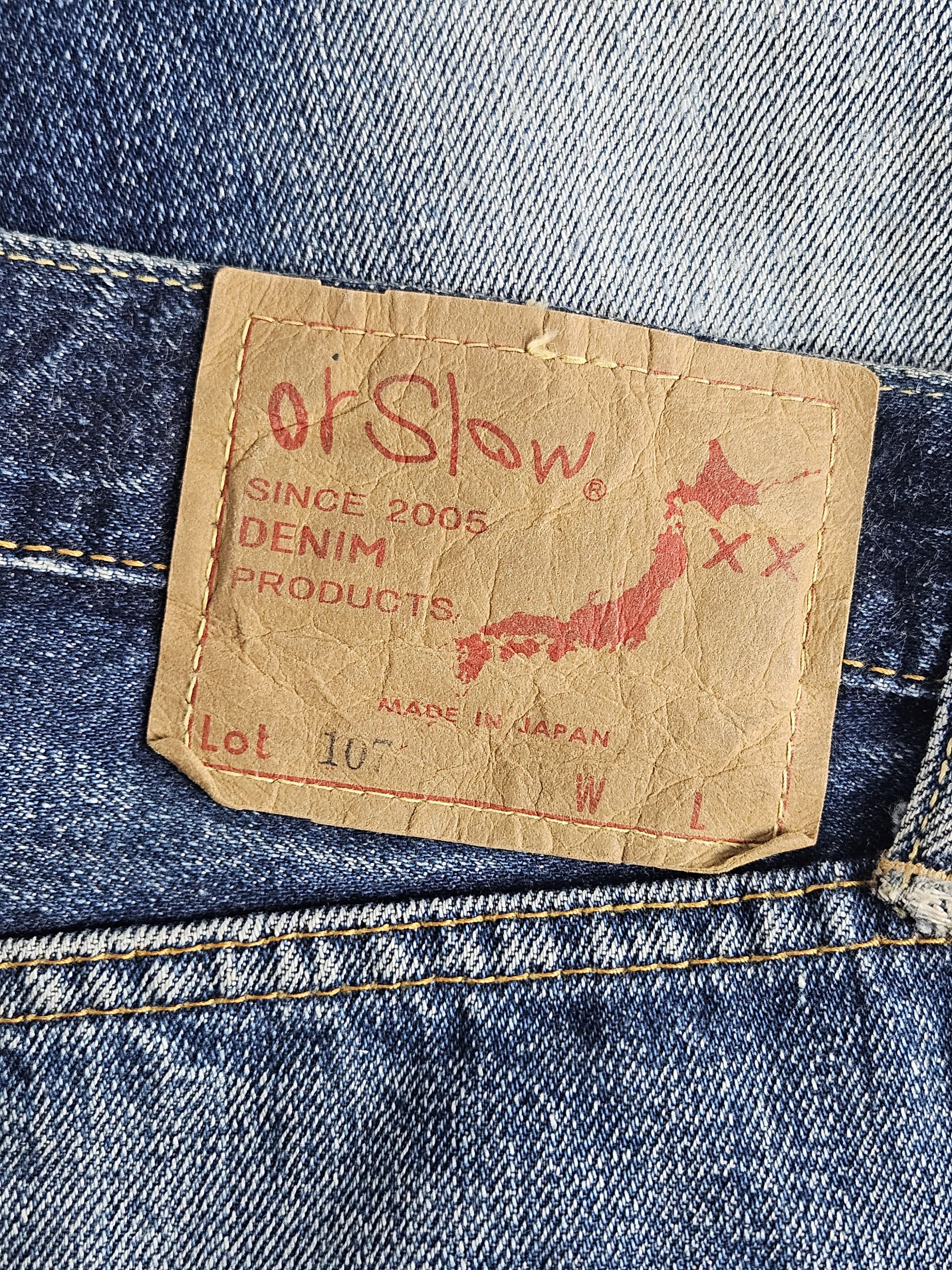 Orslow Denim Orslow 107 Denim Selvedge distress Jeans Blue