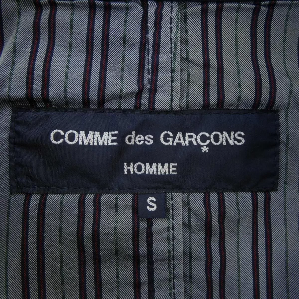 Comme des Garcons Light Jackets Comme des Garcons Jacket Tailored Cotton Plain Black