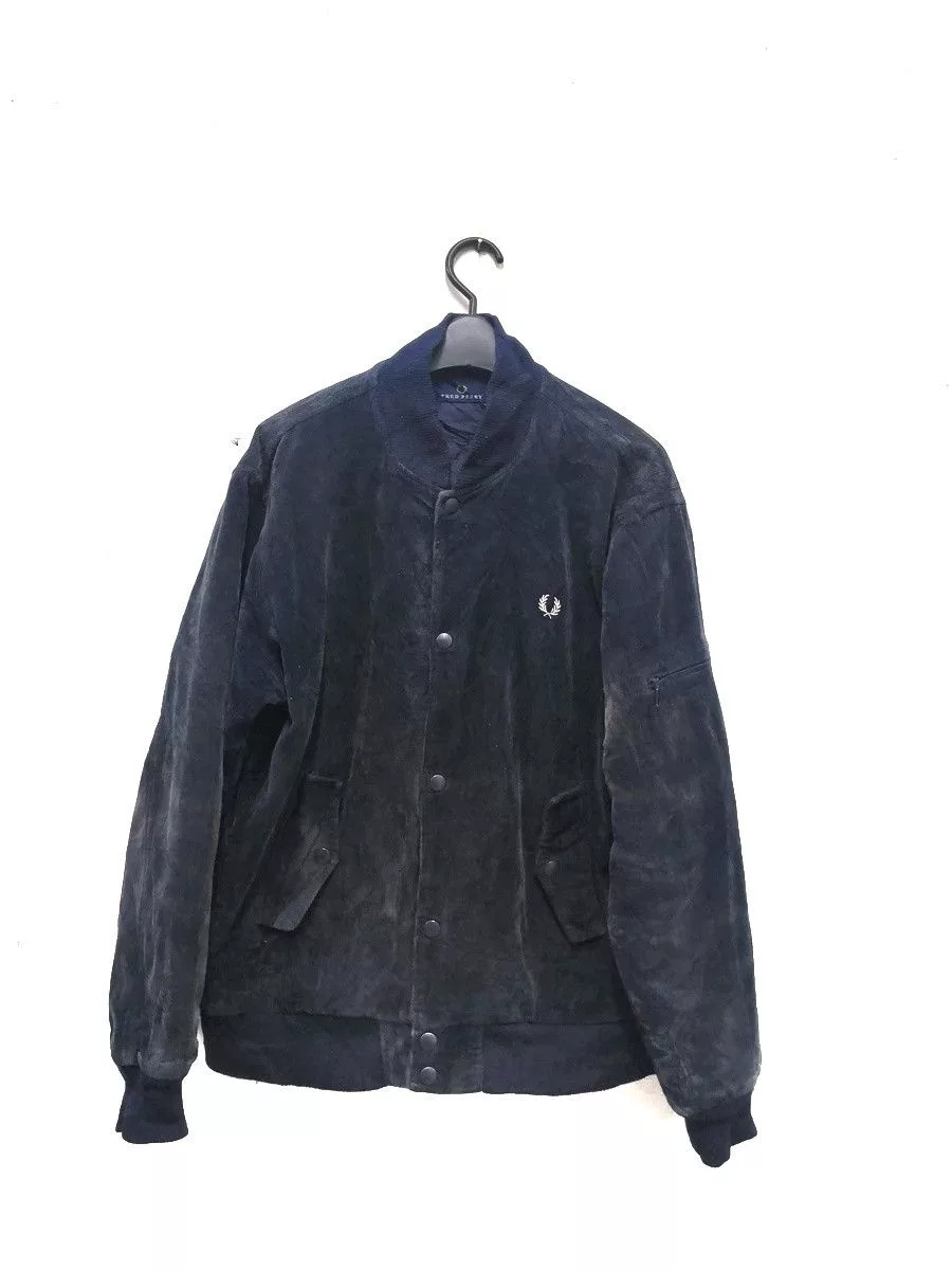 Fred Perry Light Jackets Vtg Fred Perry Curduroy Blue Bomber Jacket