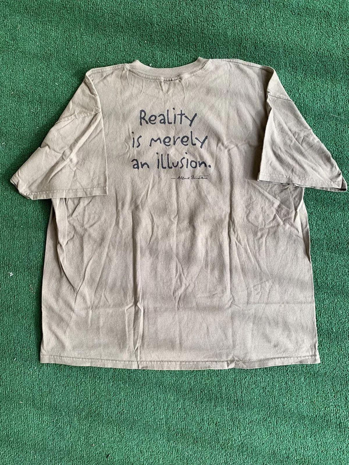 Vintage Short Sleeve T Shirts Vintage 1998 Albert Einstein tee Brown