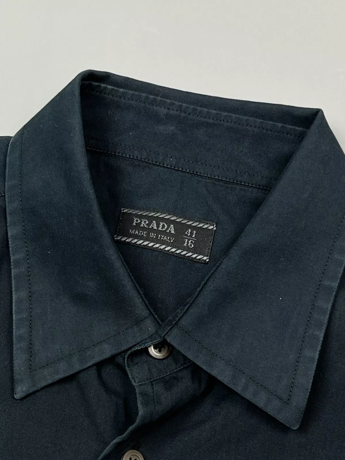Prada Shirts Button Ups Prada Black Cotton Shirt (Y0437)