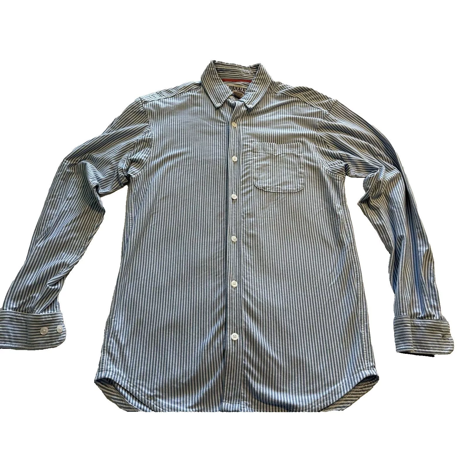 Duluth Trading Company Shirts Button Ups Duluth Trading Company Duluth Trading Button Flannel Shirt Blue/white Stripe Small