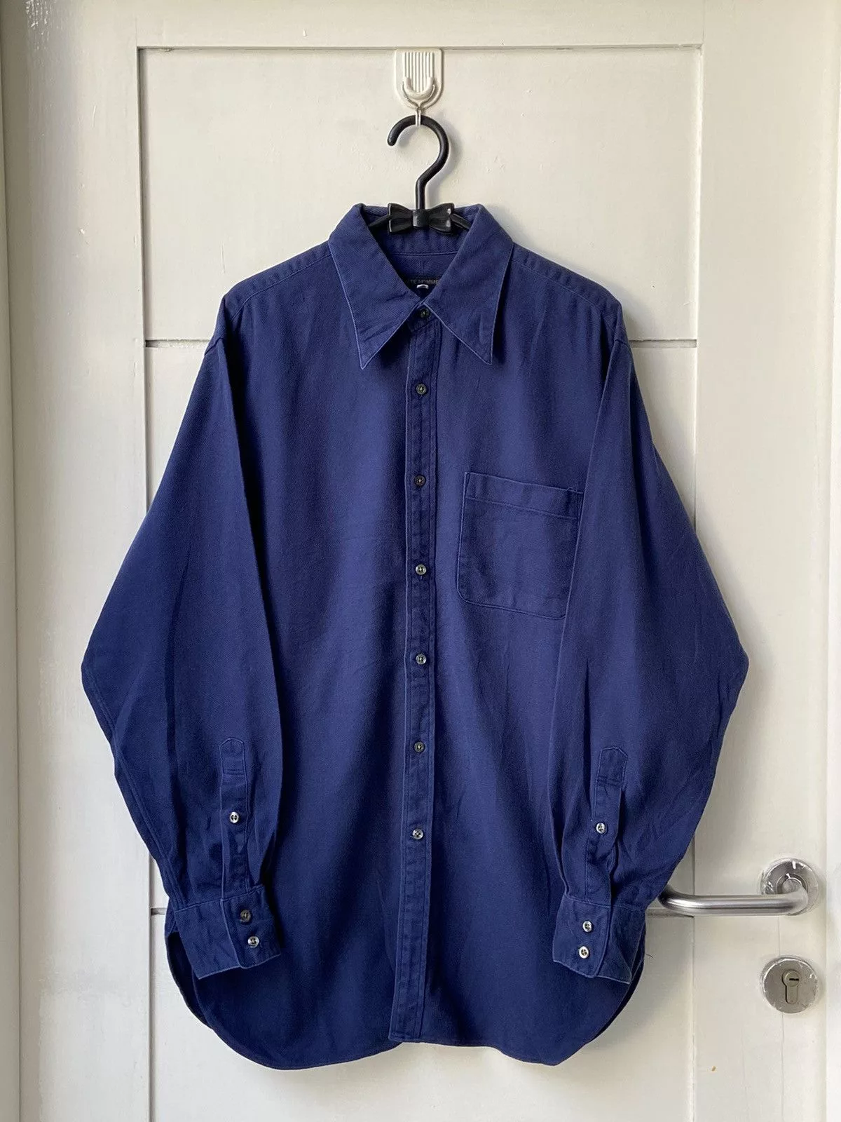 Issey Miyake Shirts Button Ups Issey Miyake × Japanese Brand × Tete Homme TETE HOMME Navy Shirt Blue