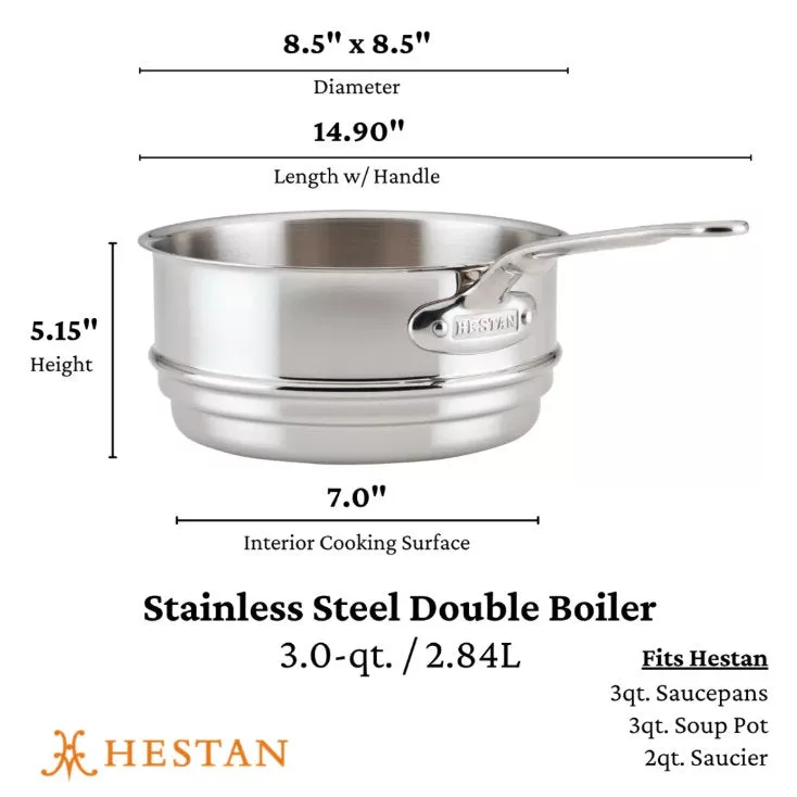 Provisions 3 qt SS Double Boiler Insert