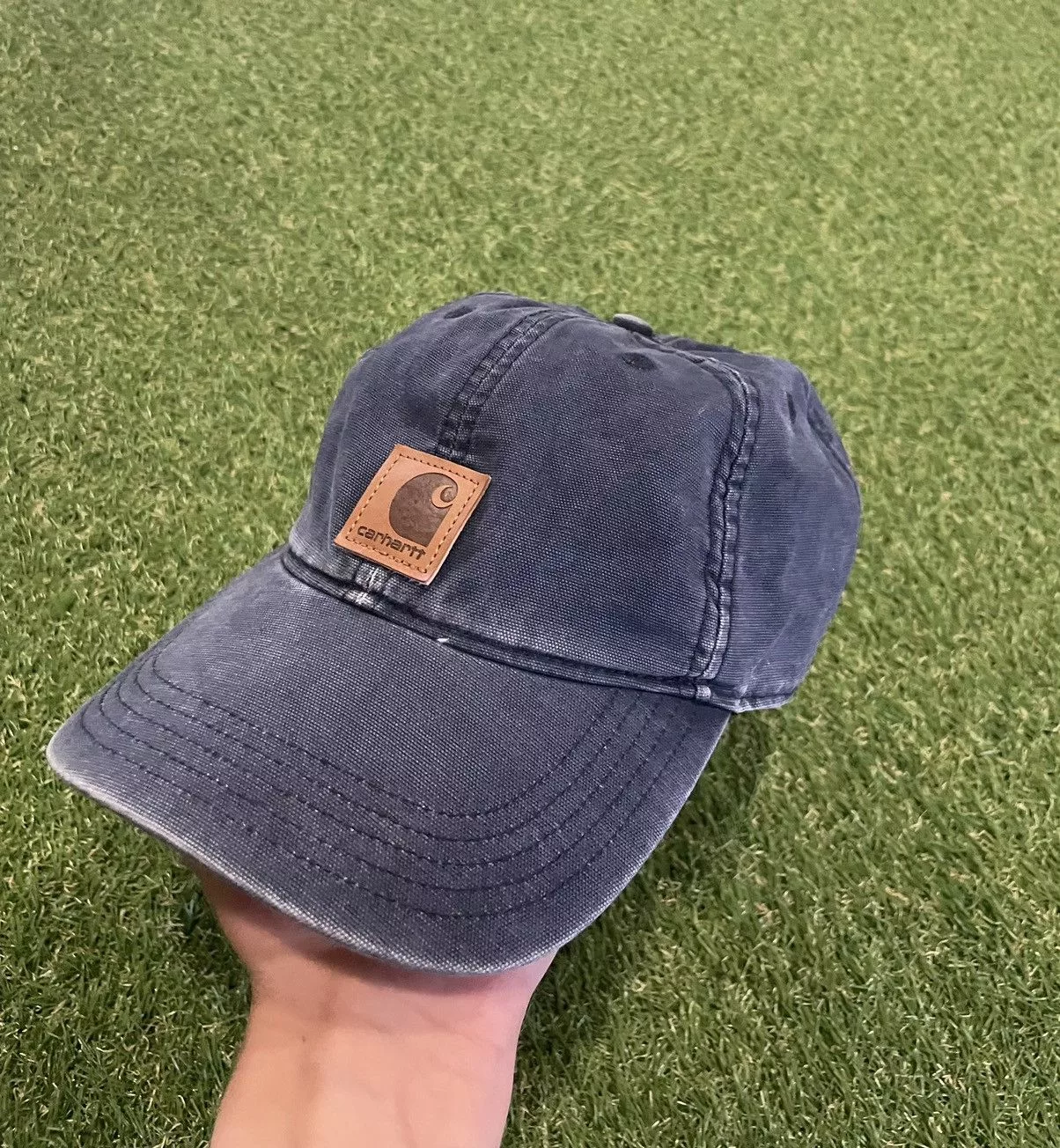 Carhartt Hats Carhartt × Vintage Vintage Cathartt cap distressed Blue