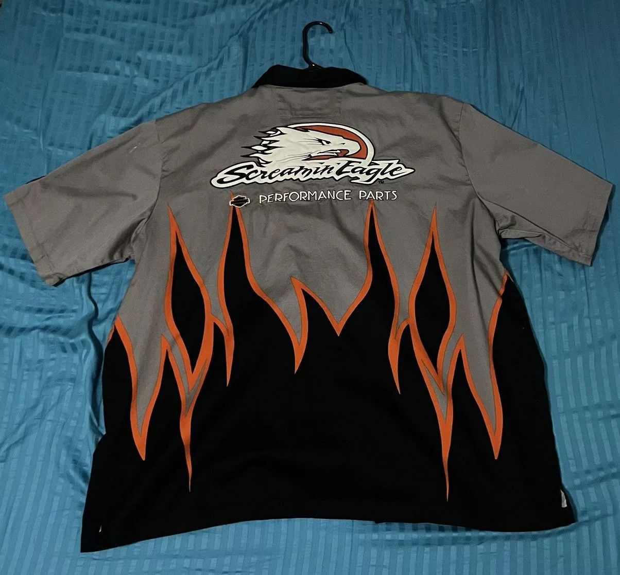Harley Davidson Shirts Button Ups Harley Davidson Racing Shirt Gray