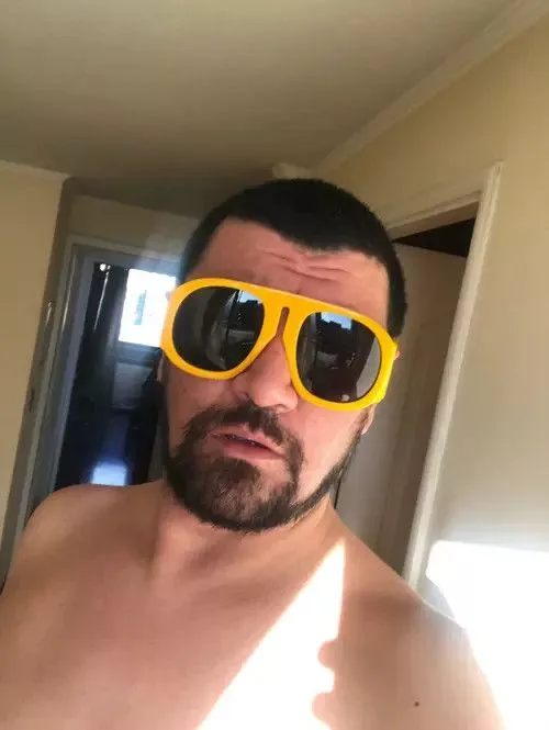 Other Sunglasses Other Oversized Square Goggle Steampunk Big Frame Sunglasses Yellow Streetwear
