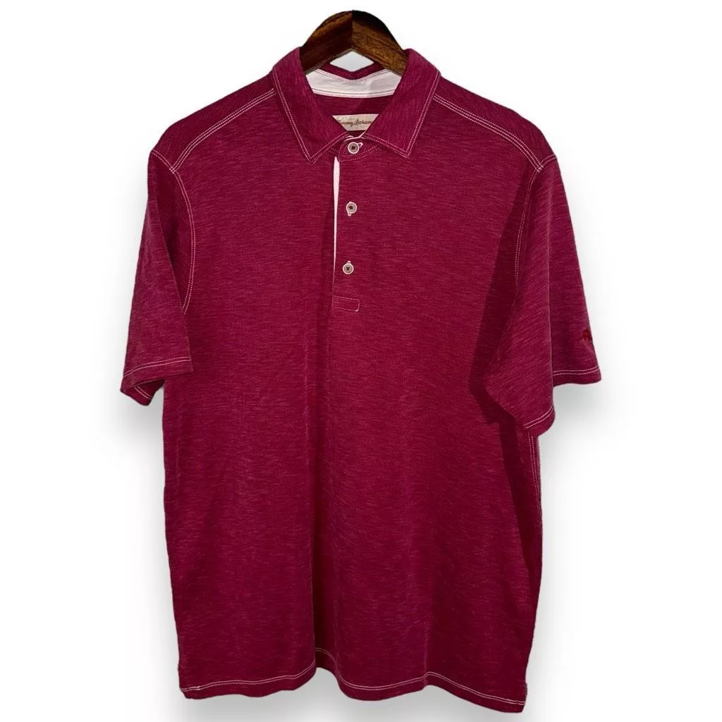 Tommy Bahama Polos Red Tommy Bahama Modal Polo Shirt Size L